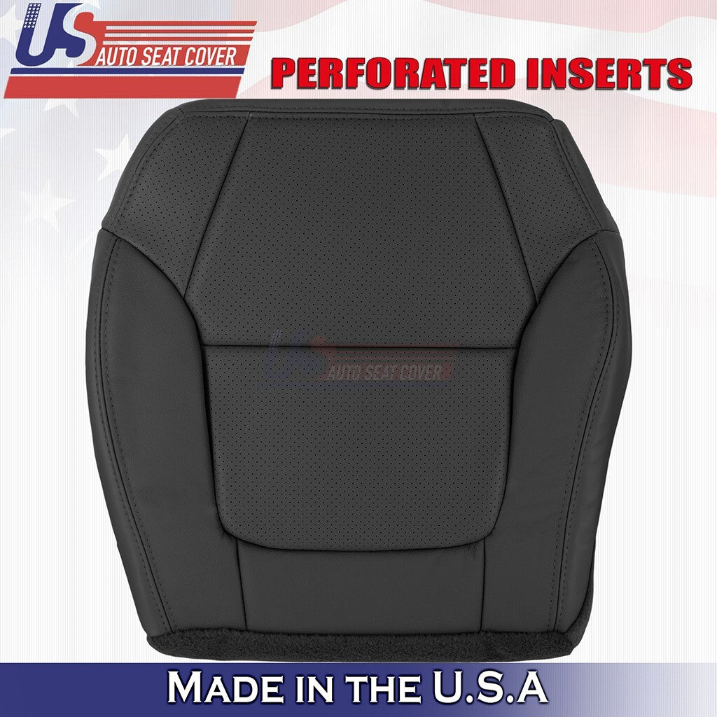 2001 to 2003 For Acura CL TypeS Driver Top&Bottom Leather Vinyl Perf Cover Black