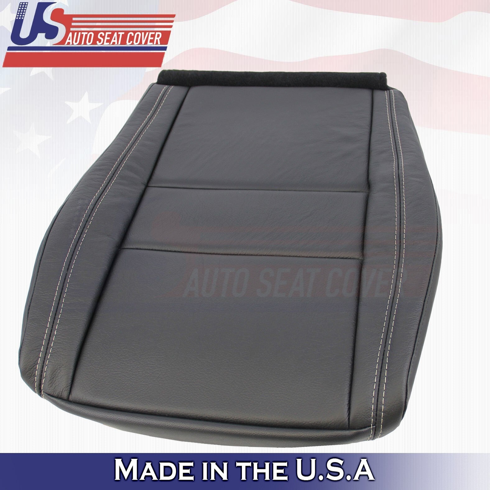 2019 2020 For Jeep Grand Cherokee Limited Driver Bottom Leather Seat Cover BLK