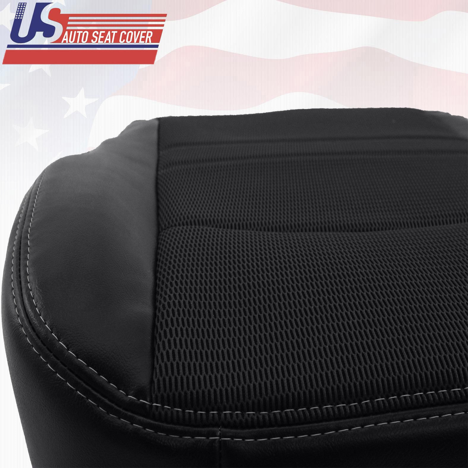 2009 2010  For Dodge Ram Sport Driver&Passenger Bottom Cloth/Vinyl Cover Dk Gray