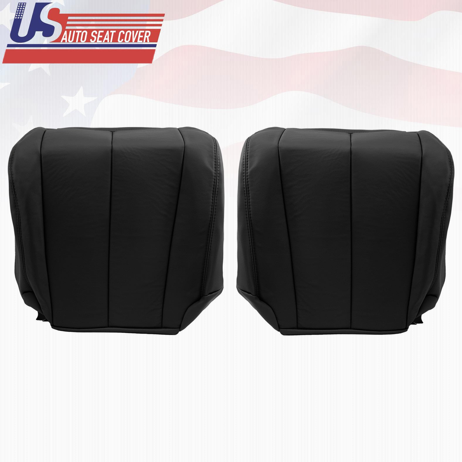 2003 - 2007 Driver & Passenger Bottom Leather Seat Cover Black For Nissan Murano