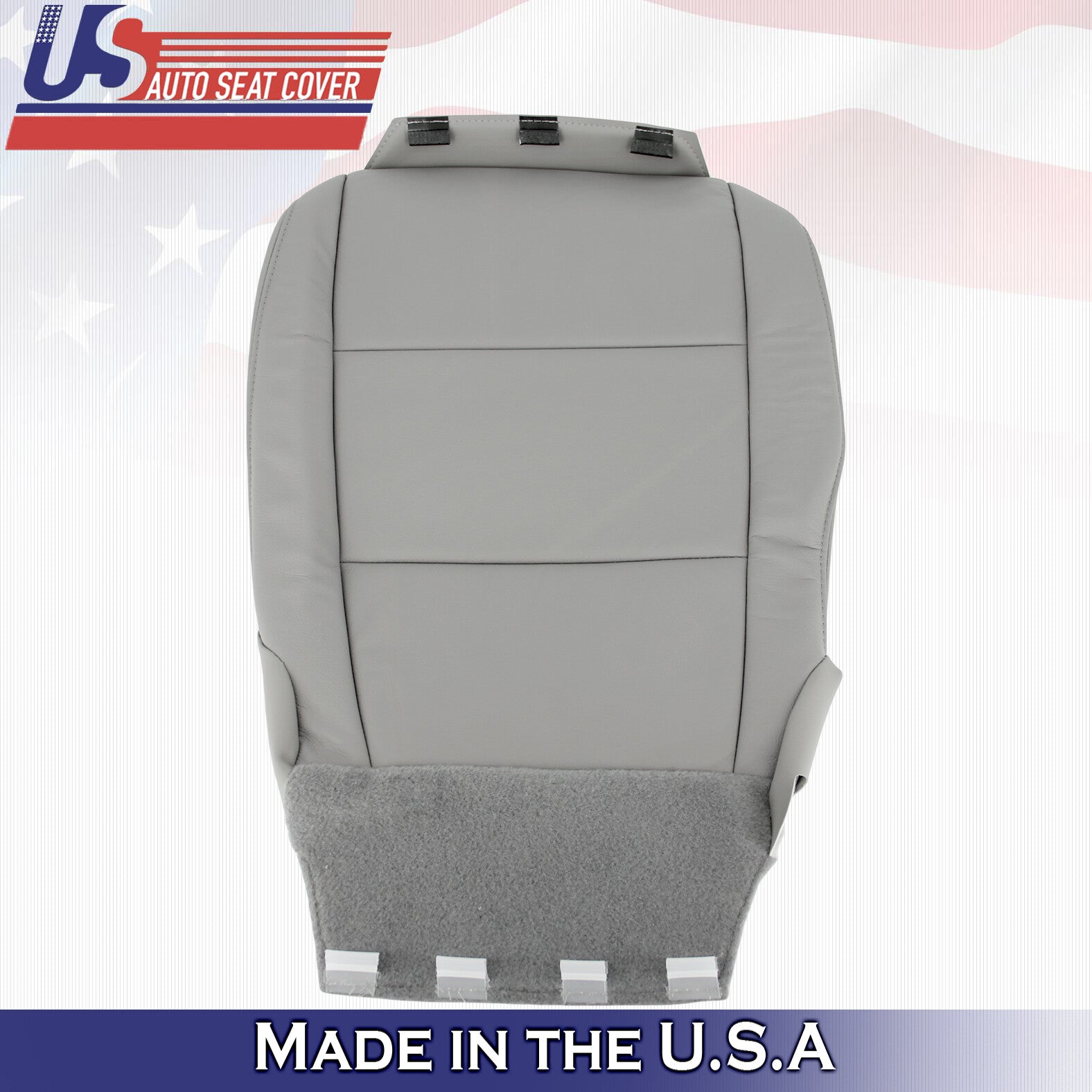 2013 For Honda Pilot Driver Passenger Bottom Synthetic Leather Seat Covers Gray