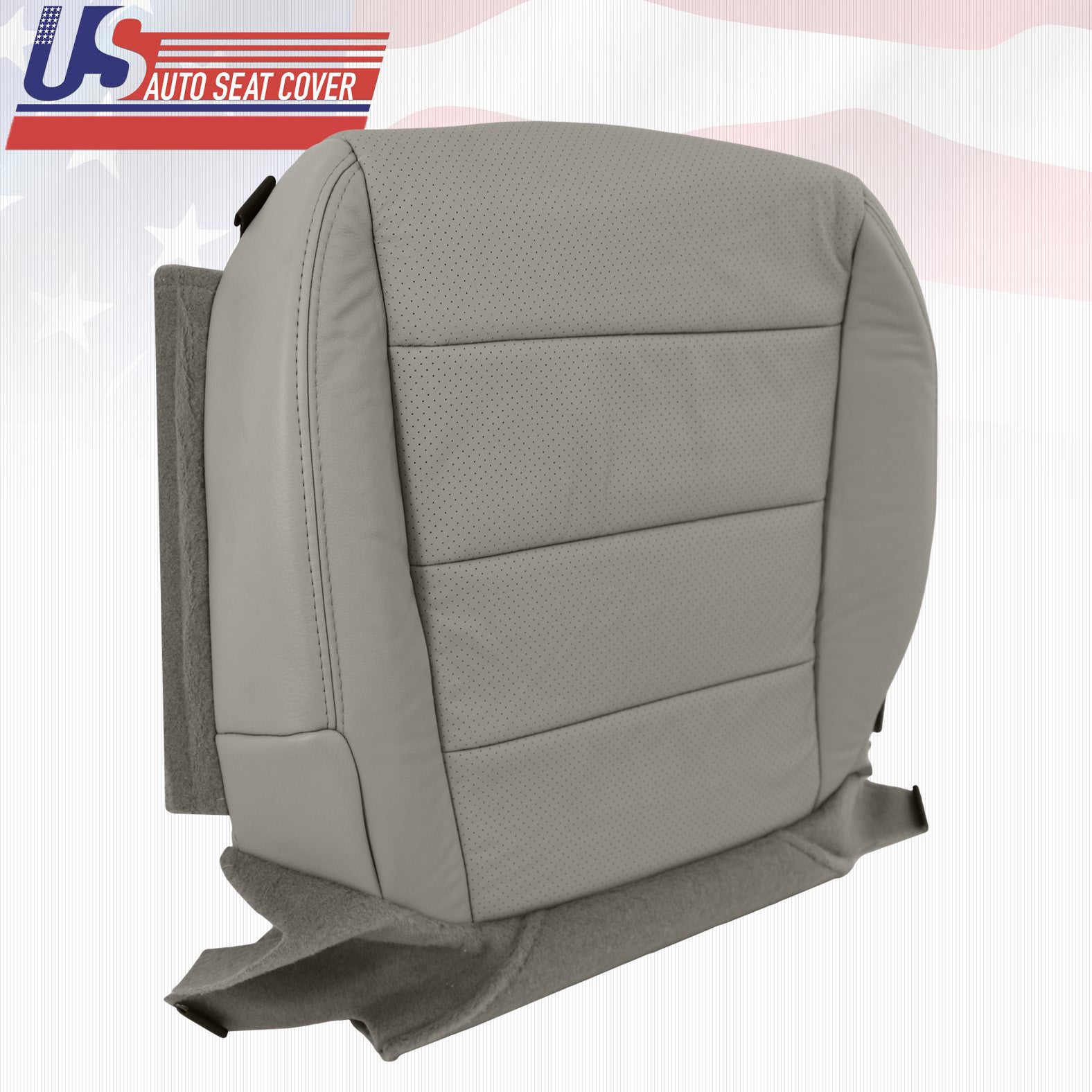 For 07-08 ACURA TL S-TYPE DRIVER PASSENGER BOTTOM PERFORATED SEAT COVER  "Taupe"