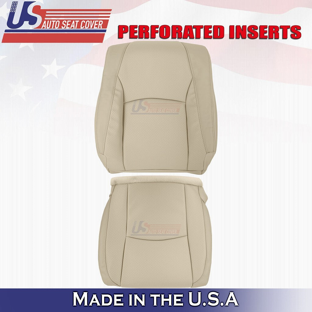 2003 to 2009 For Lexus RX350 Driver Top& Bottom Synth Leather Perf Cover Tan
