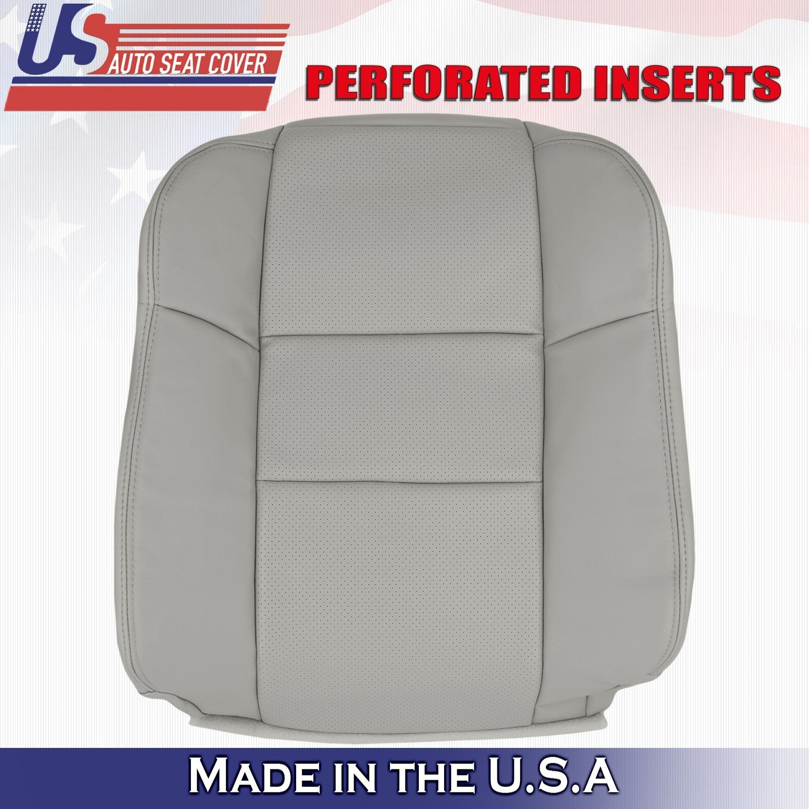 2007 2008 For Acura RDX Driver Passenger Top Synthetic Perf Leather Covers Gray