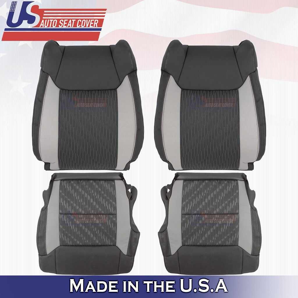2014-2021 For Toyota Tundra Driver/Passenger Bottom Tops Cloth Cover Black