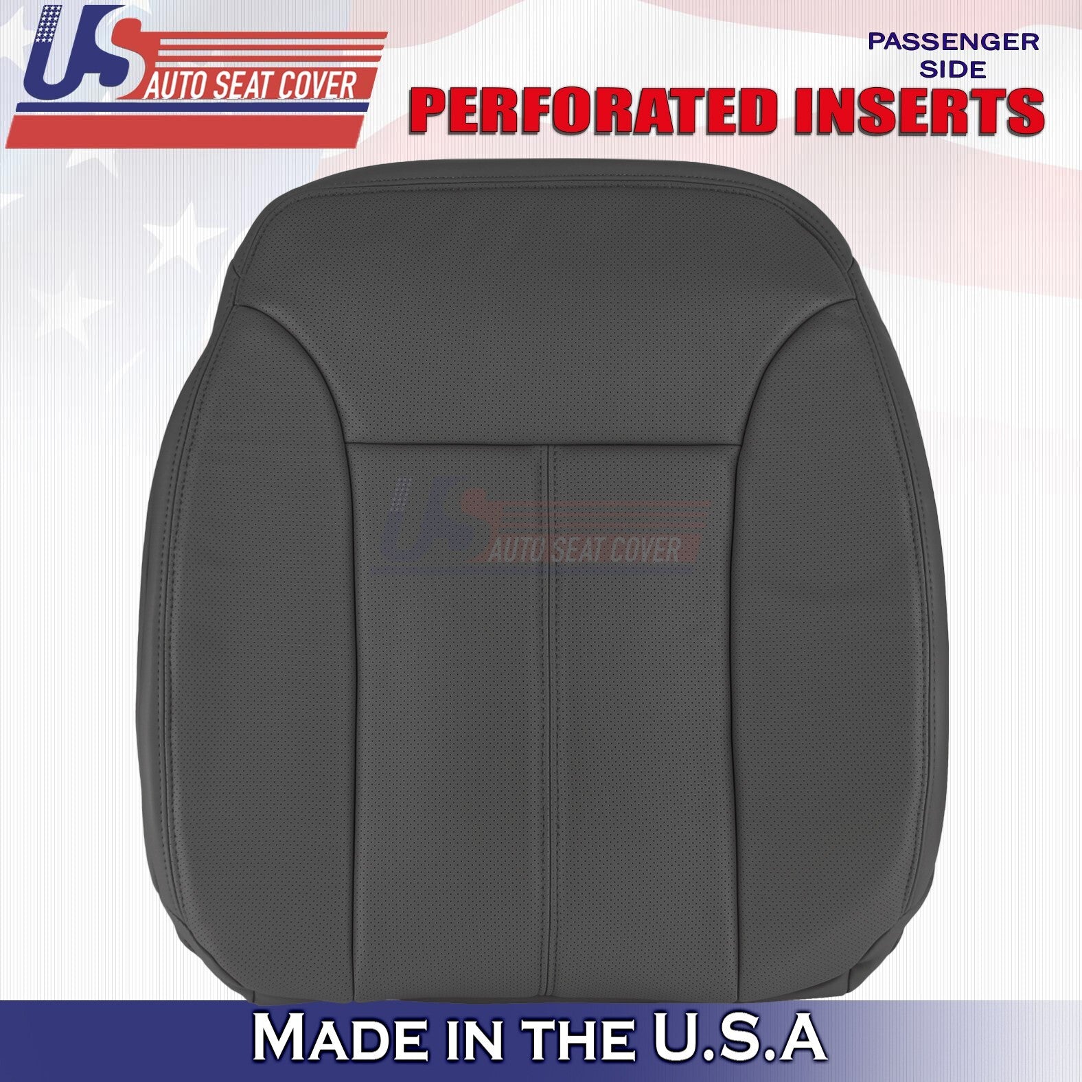 2007 to 2012 For Mercedes GL350 GL450 Passenger Top & Bottom Leather Covers BLK