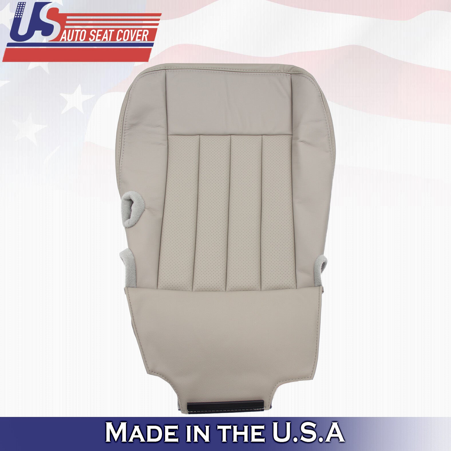 2003 to 2005 Fits Lincoln Town Car Driver & Passenger Bottom Leather Covers