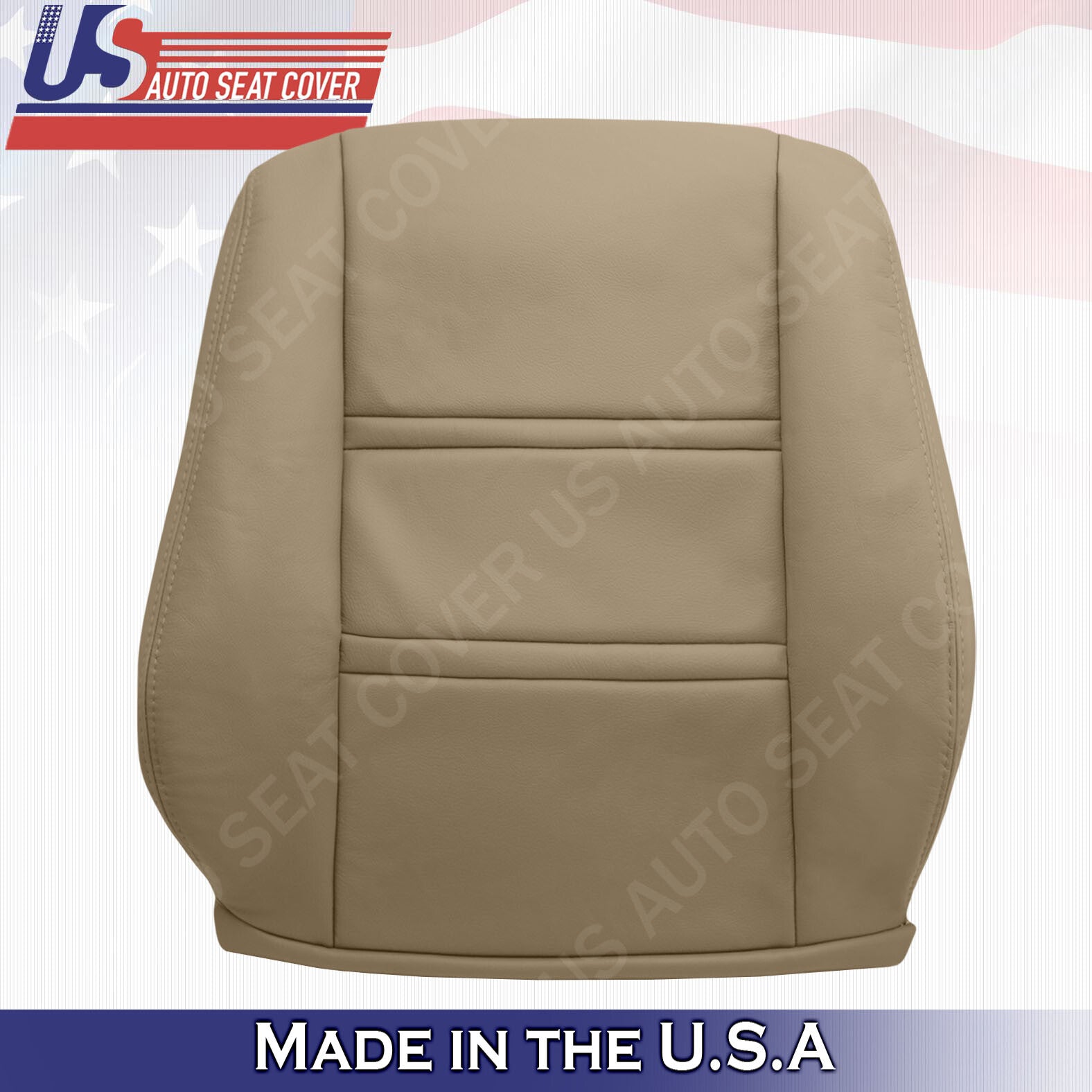1990 to1997 Toyota Land Cruiser Front Driver & Passenger Seat Covers Leather Tan