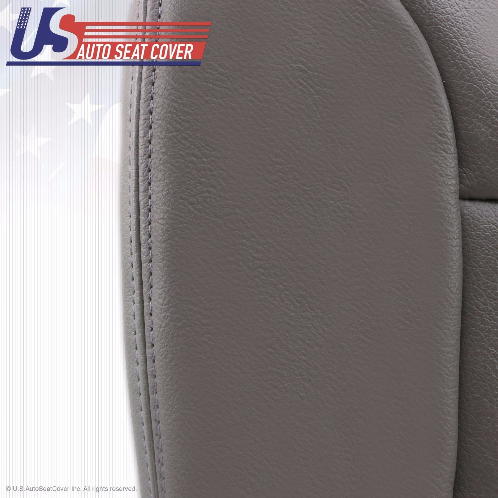 2001 Ford Excursion Limited Passenger Bottom-Top-Armrest Leather Seat Cover Gray
