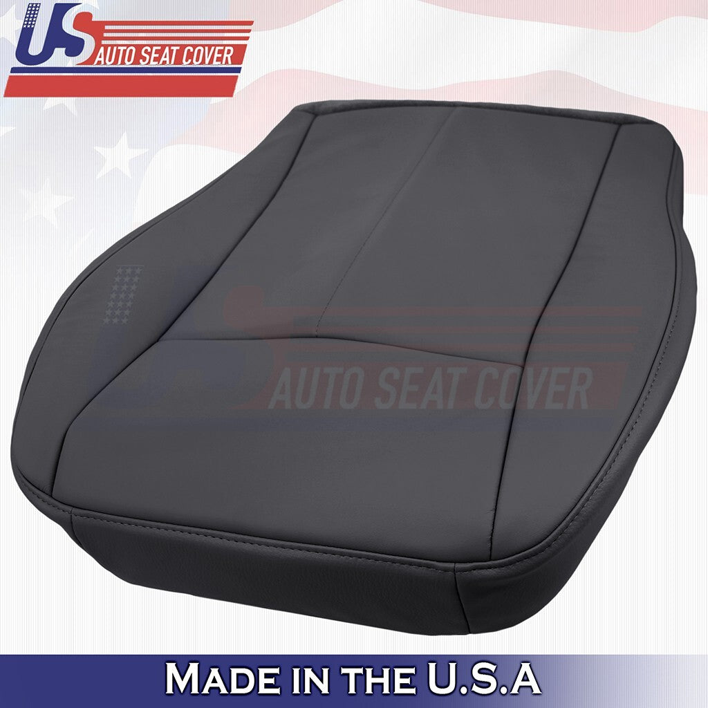 2008 2009 2010 For Chrysler 300C Passenger Top & Bottom Leather Seat Cover Black