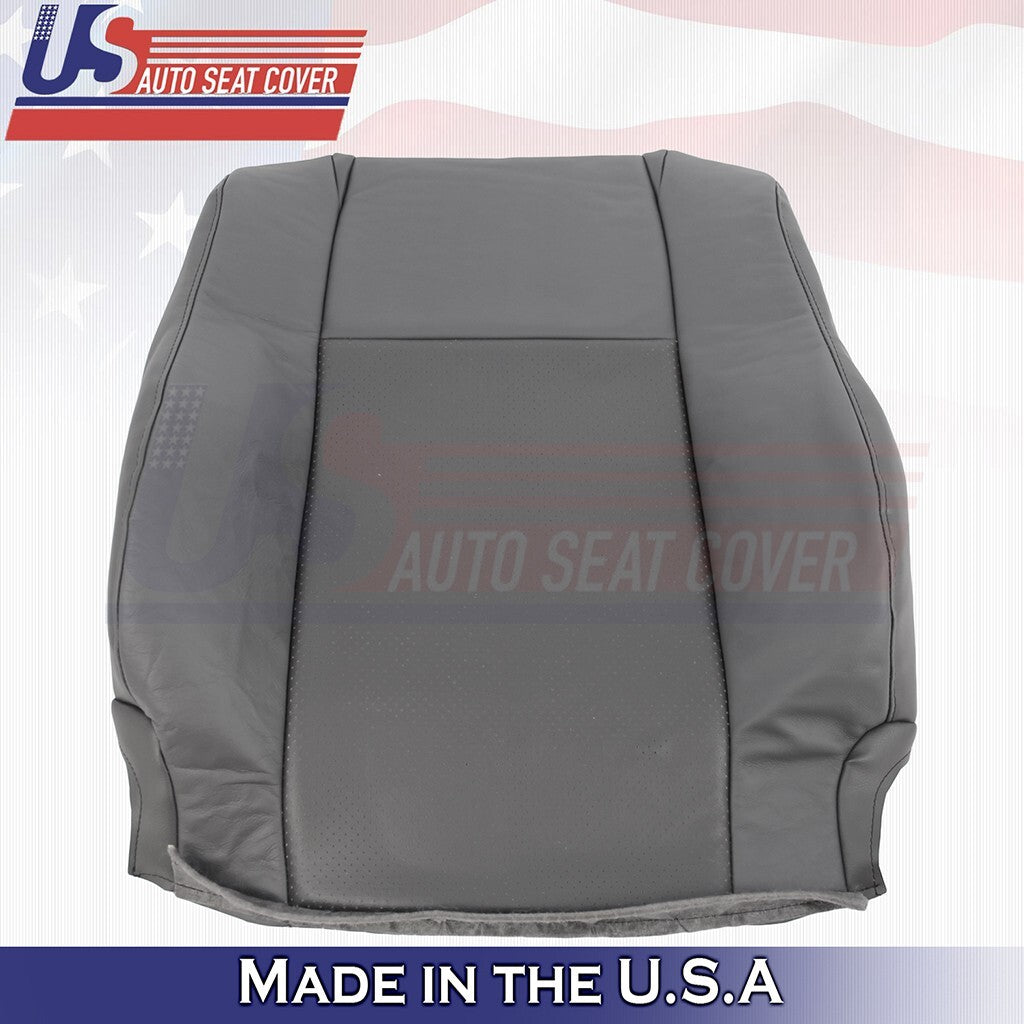 2005 to 2008 For Toyota Tacoma Passenger & Driver Top Leather Seat Covers Gray