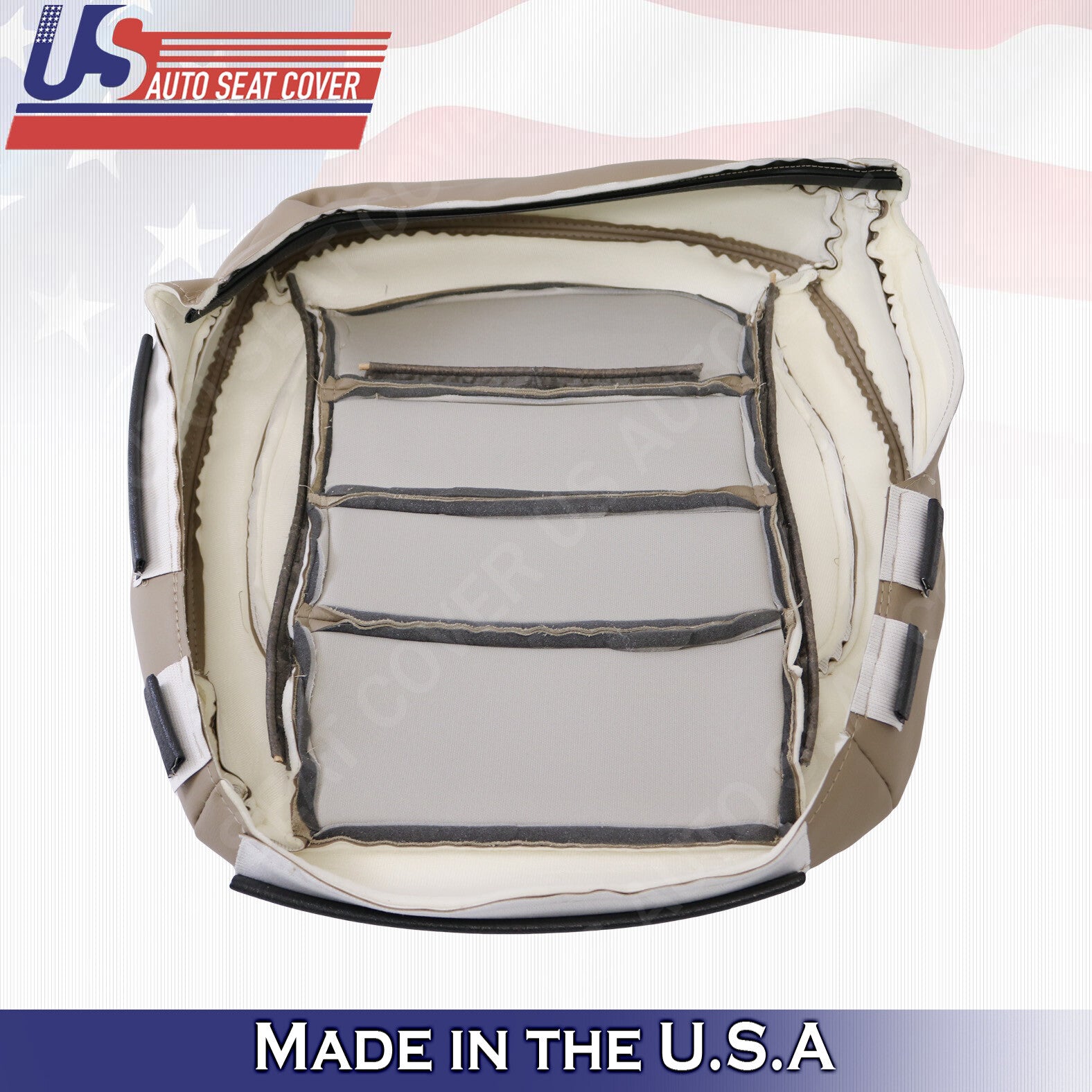 For Mercedes-Benz ML350 Tan DRIVER Bottom Perf. Leather Cover 2012 13 2014 2015