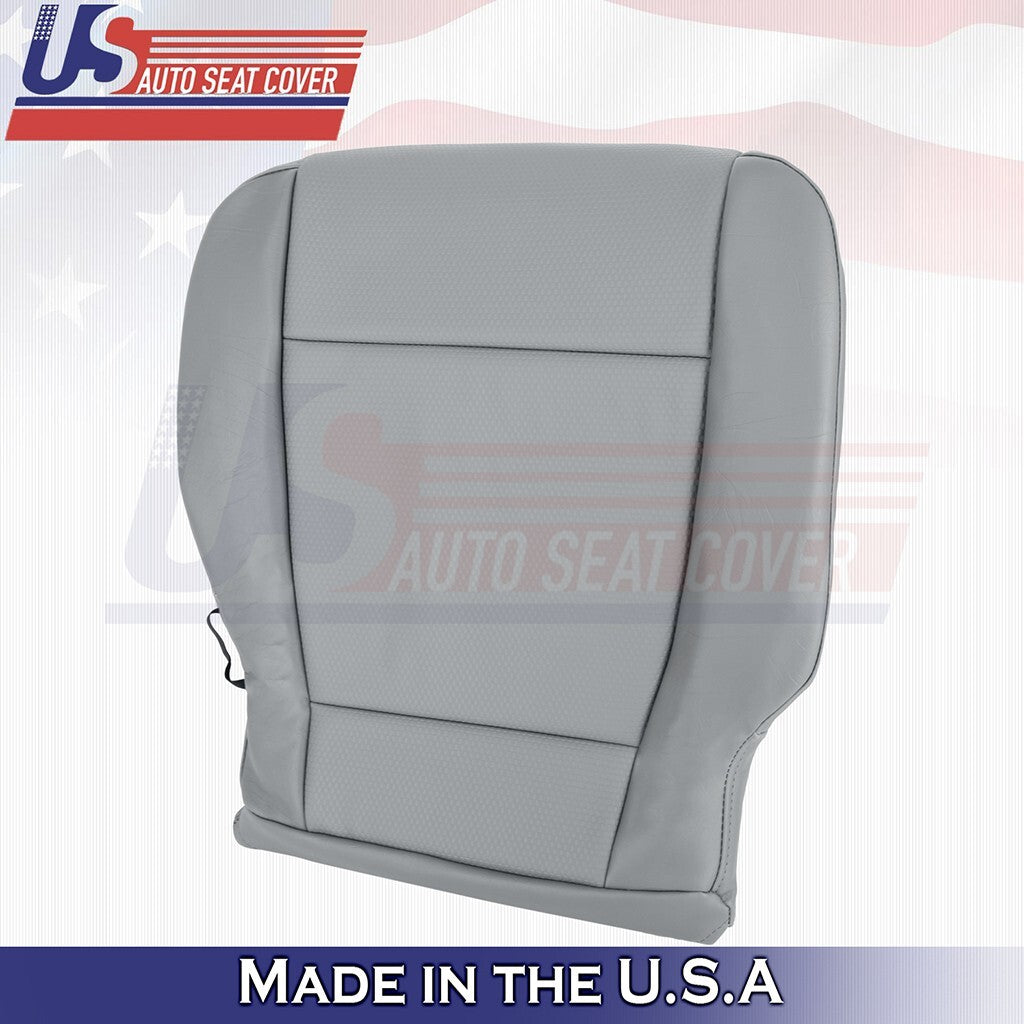2017 to 2021 Fits Ford F250 XL WT Front Set Bottoms Synthetic Leather Cover Gray