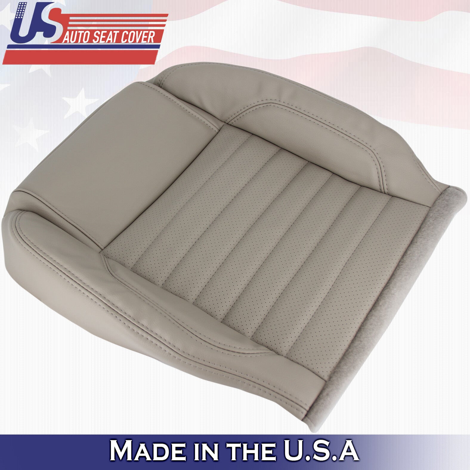 2010 to 2014 For Ford Mustang Passenger Bottom Synthetic Leather Cover Stone