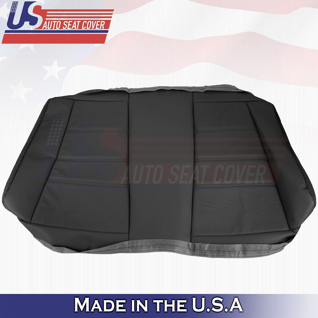 1999 to 2004 Fits Ford Mustang V6 Rear Bench Top Leather Seat Cover Black