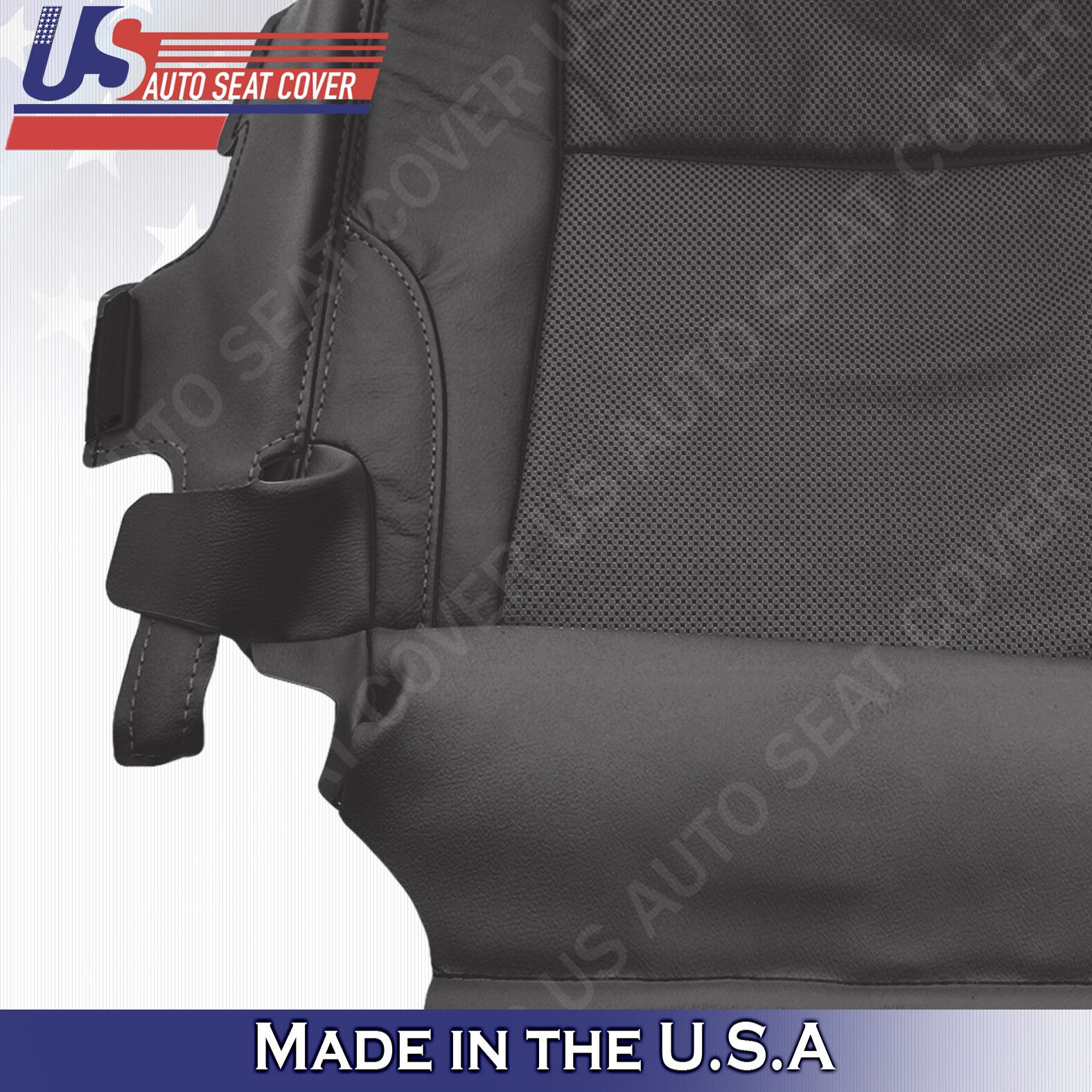 Fits 2007 Lexus IS250 Driver Side Bottom Seat Cover- Perforated Leather- Black