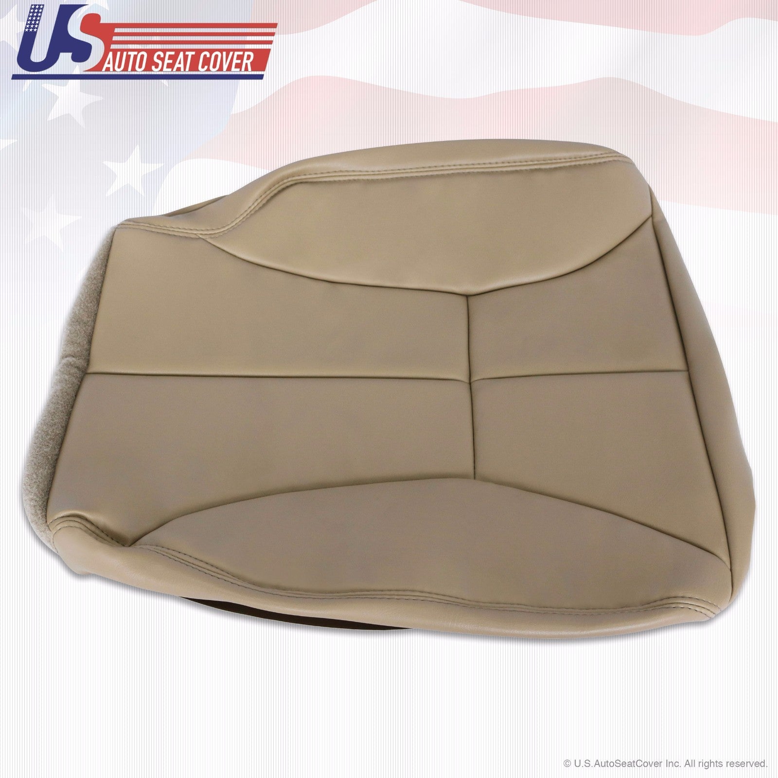 1998-2002 Fits Dodge Ram 1500 2500 3500 Passenger Bottom VINYL Seat Cover Tan