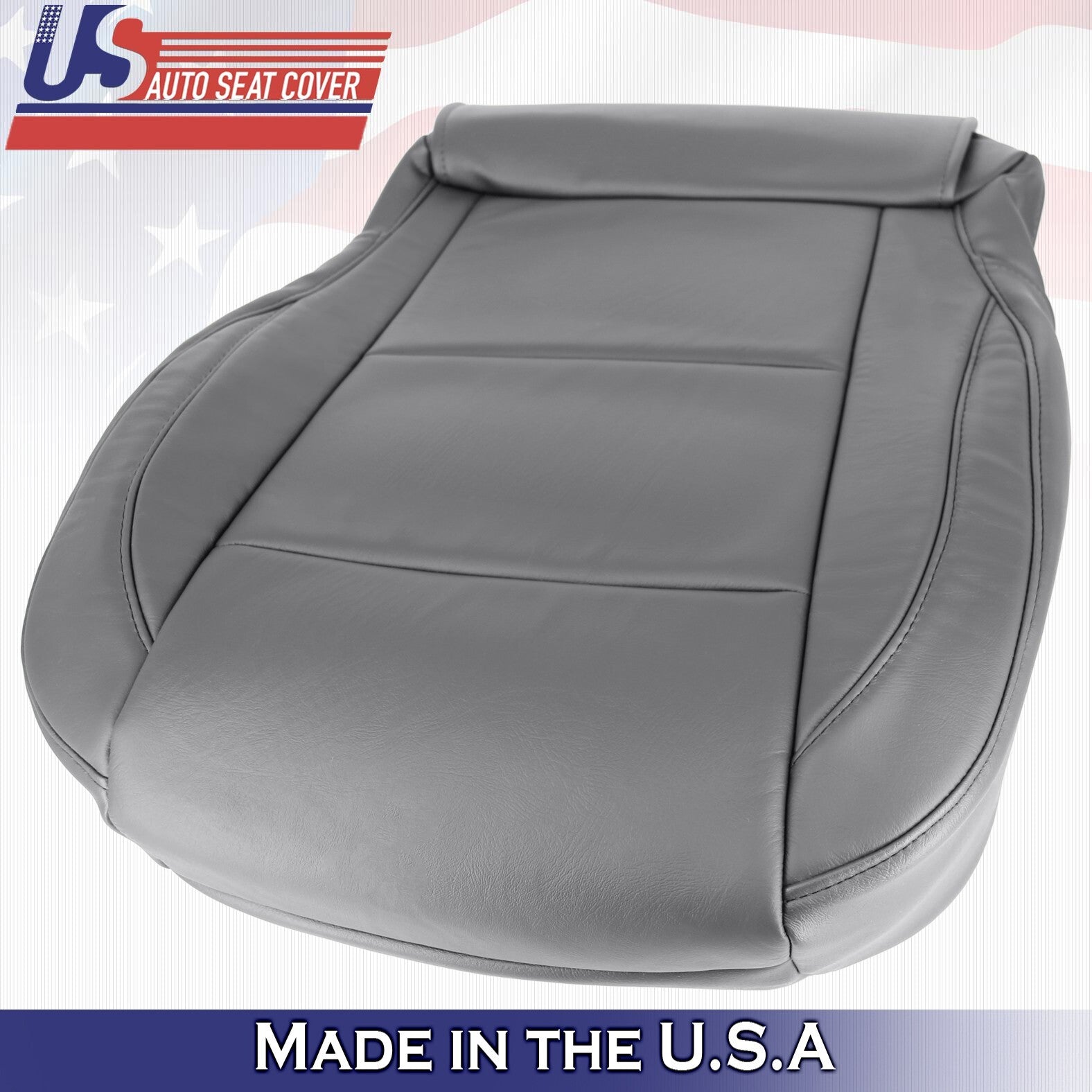 2005 to 2015 For Nissan Armada Titan Passenger Top & Bottom Leather Covers Gray