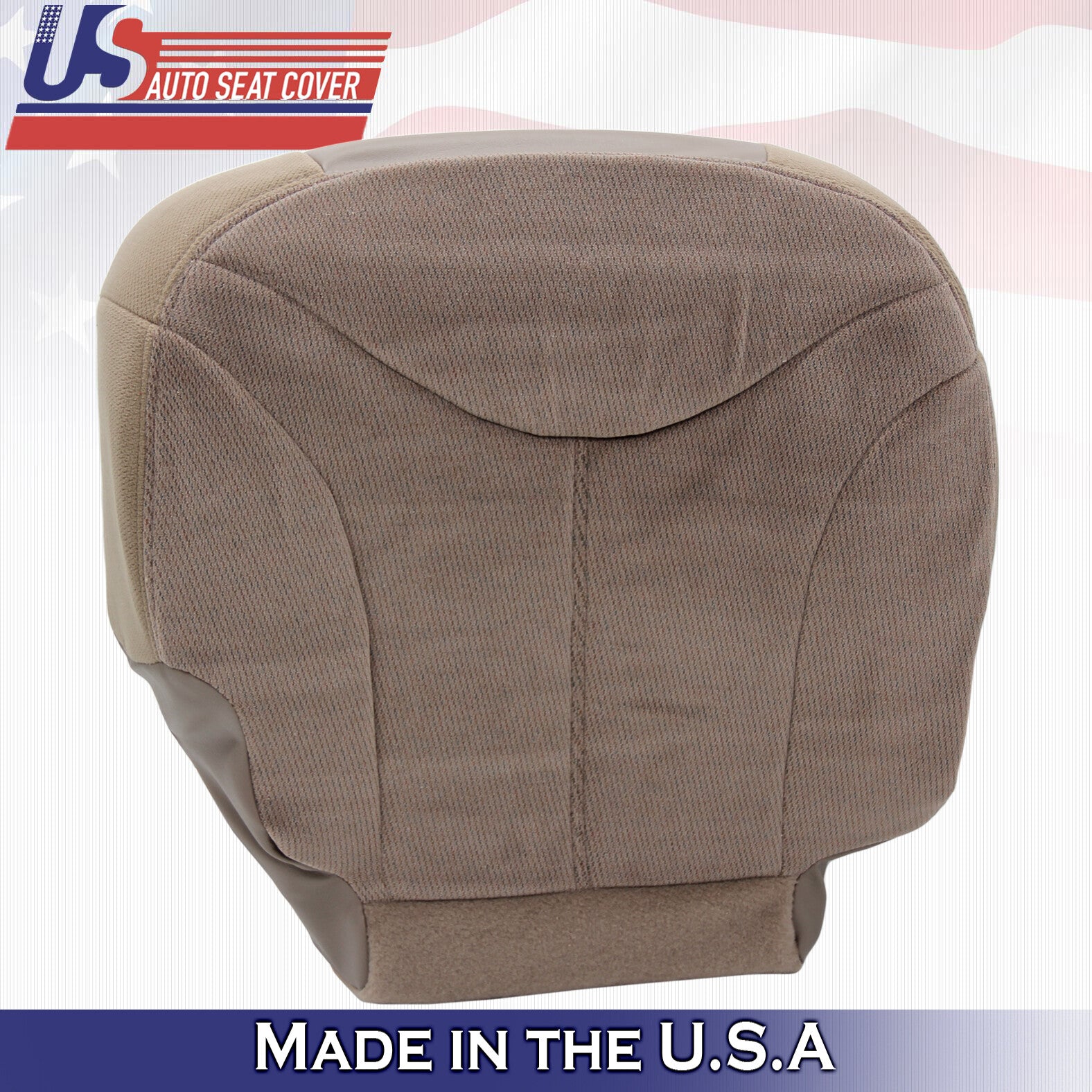 2002 For GMC Sierra 1500 2500 3500 SLT SLE Passenger Bottom Cloth Seat Cover Tan