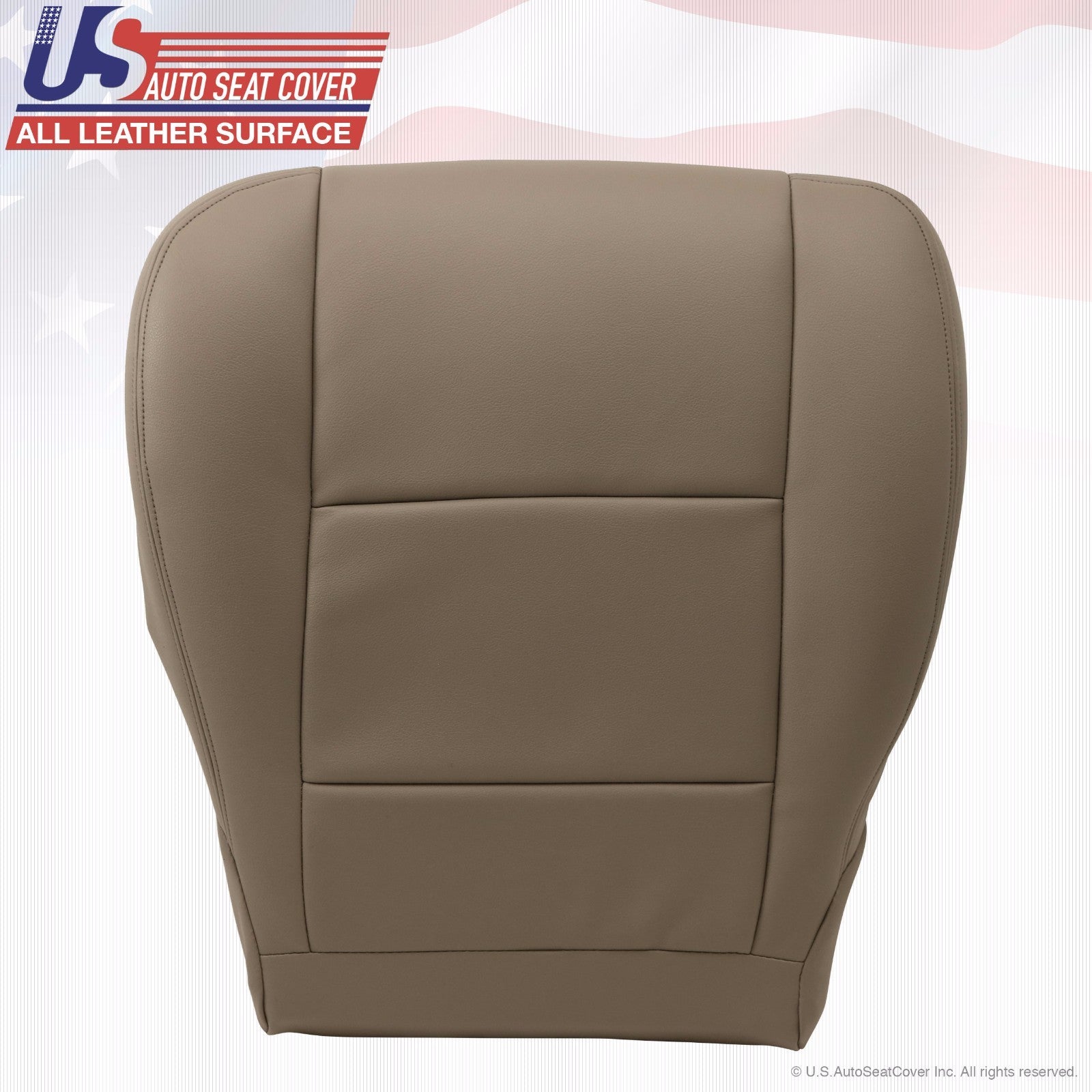 Fits 2002 Sequoia Front Driver Side Bottom Replacement Seat Cover Leather Tan