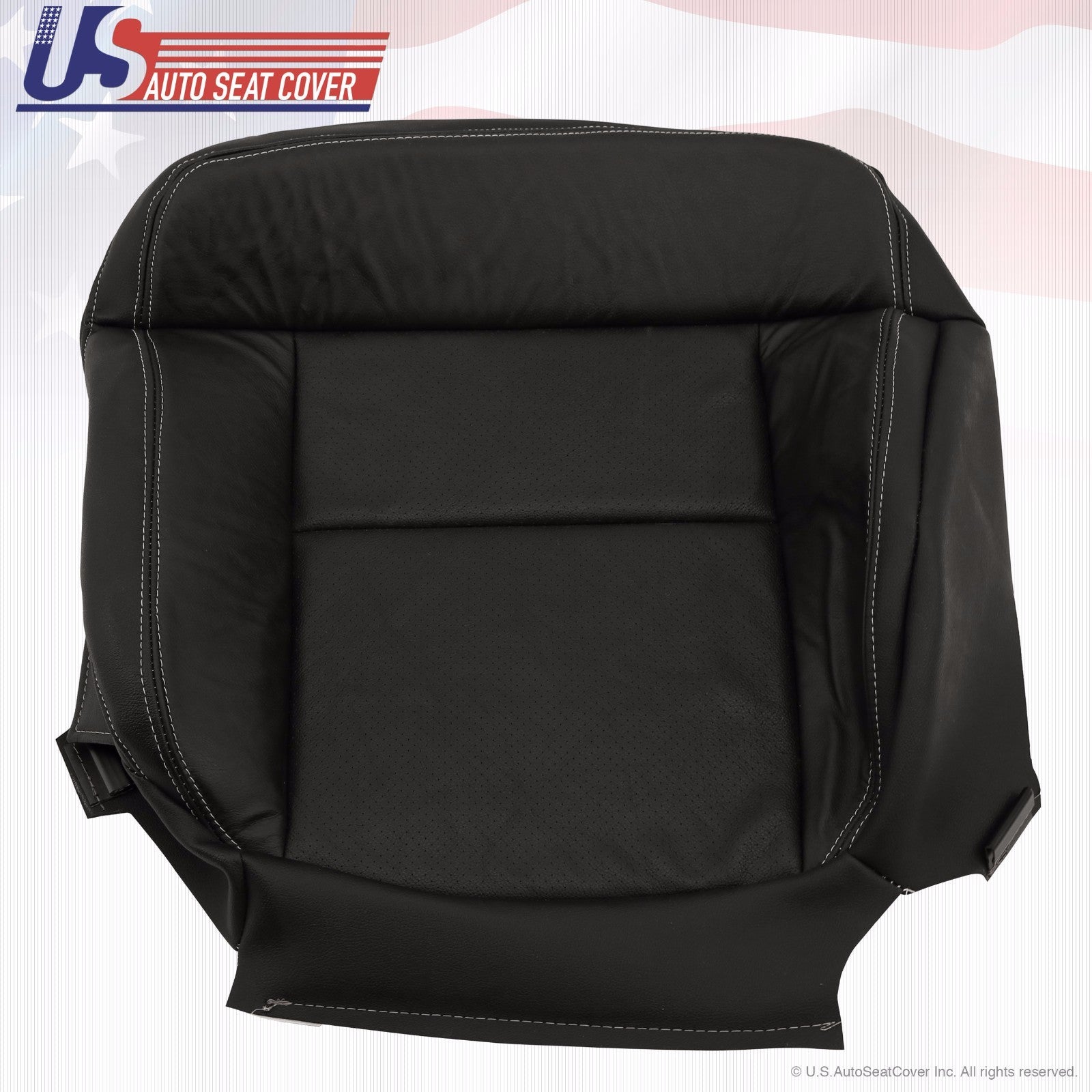 2004-2008 F-150 Lariat Driver/Passenger Bottom Perforated Leather Cover Black