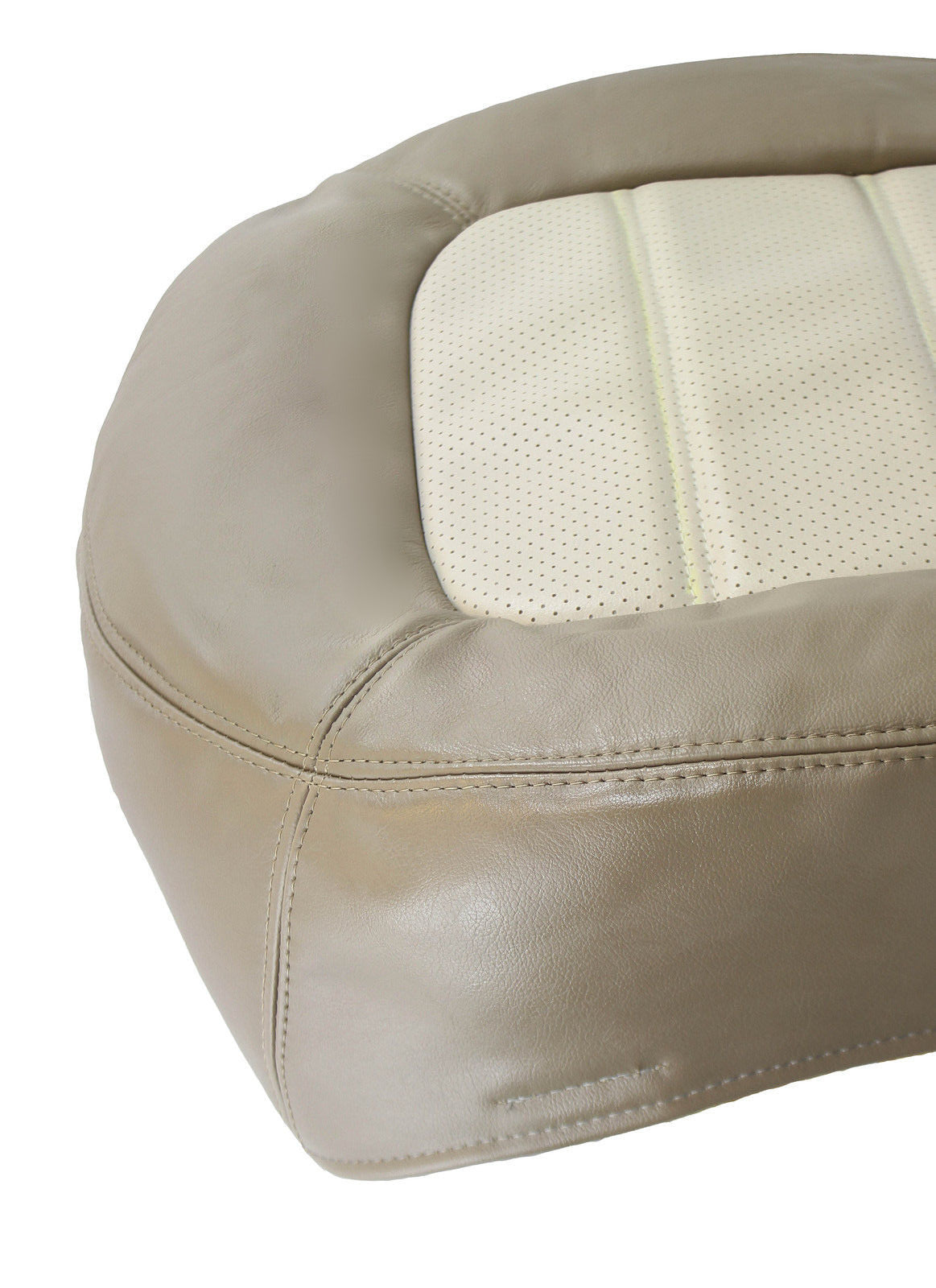 2002 to 2005 Fits Ford Explorer Passenger Bottom Perforated Leather Cover Tan