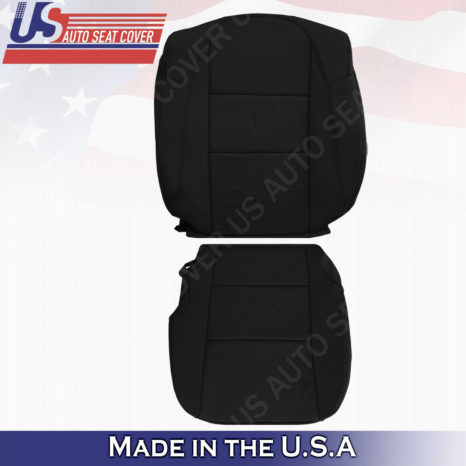 For 2013 to 2018 Acura RDX Bottom Top Perforated Leather Replacement Cover Black