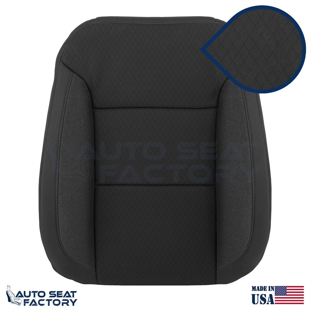 Replacement 2019 - 2023 GMC Sierra LEFT & RIGHT Top Black Cloth Seat Covers