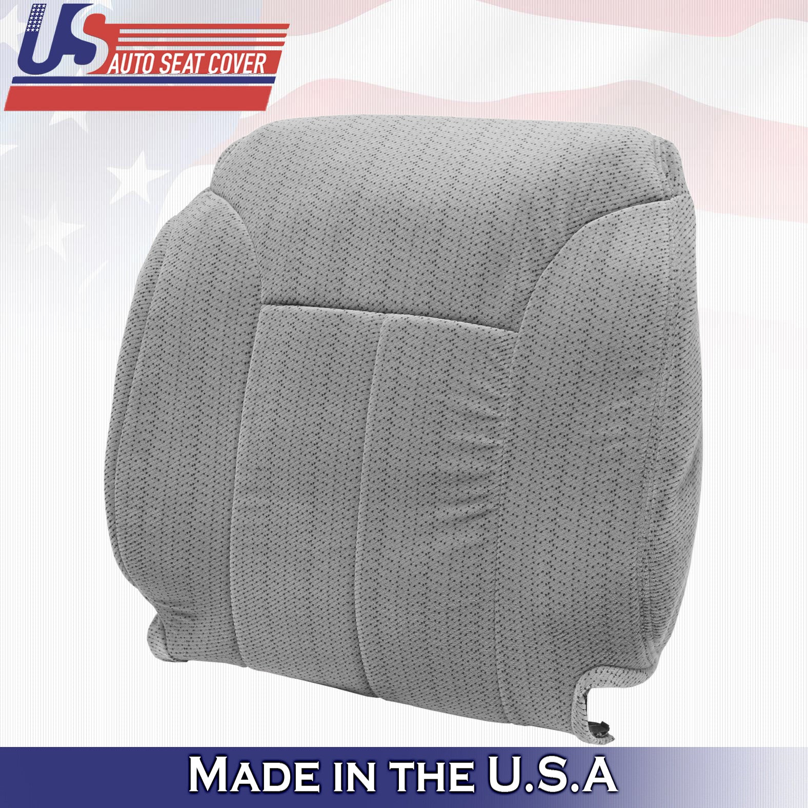 1995 to 1999 Fits Chevy Tahoe Front Set Tops & Bottoms+ Armrest Cloth Cover Gray