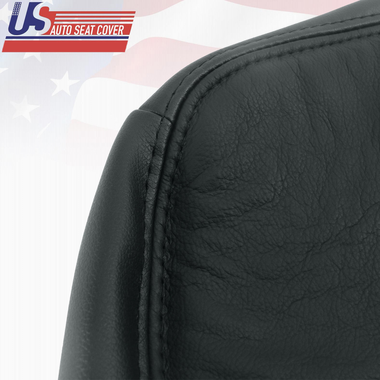 1999 2000 2001 Ford Mustang Convertible PASSENGER Lean Back Leather Cover Black