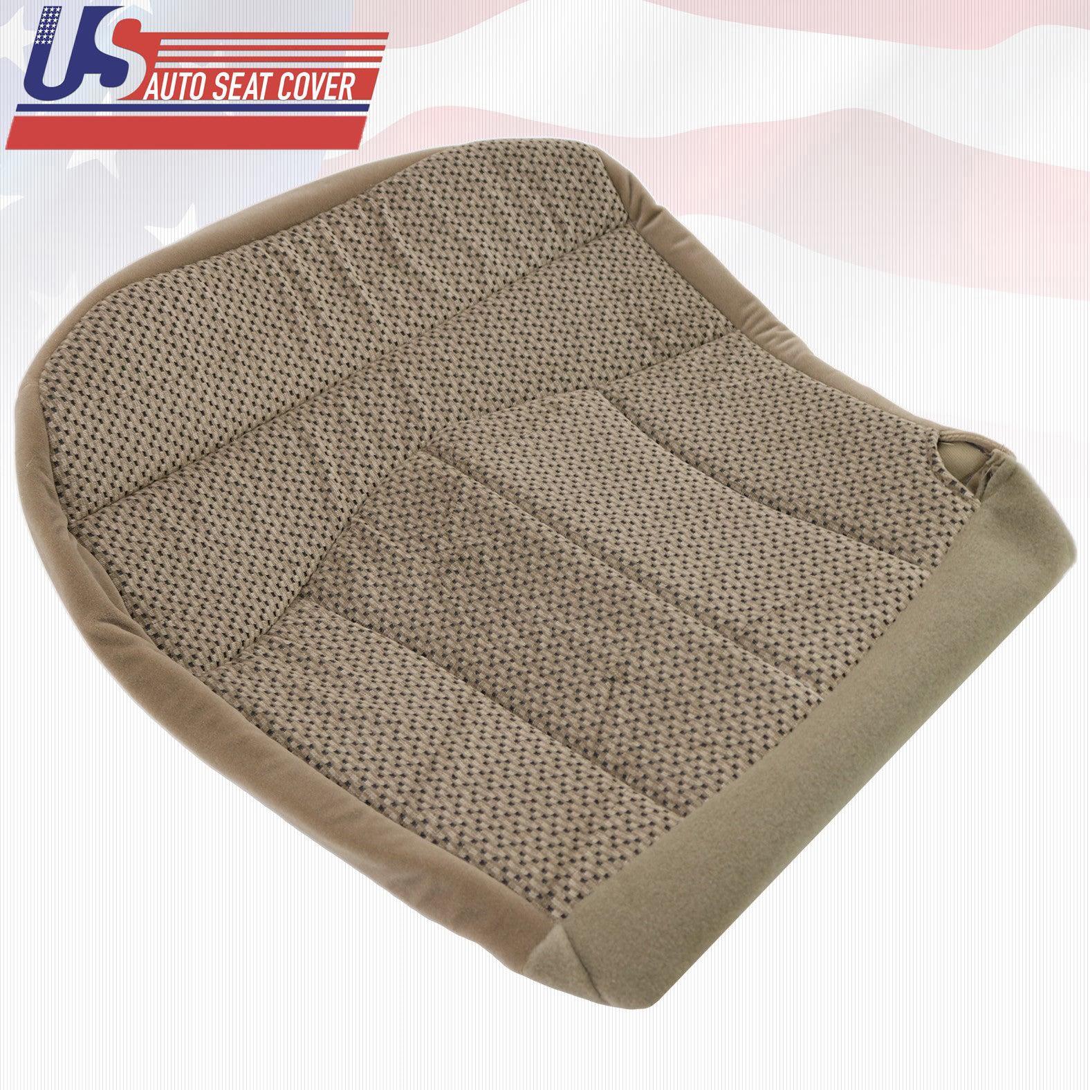 1999~2000 FORD F150 XLT DRIVER BOTTOM CLOTH SEAT COVER MEDIUM PARCHMENT TAN MH