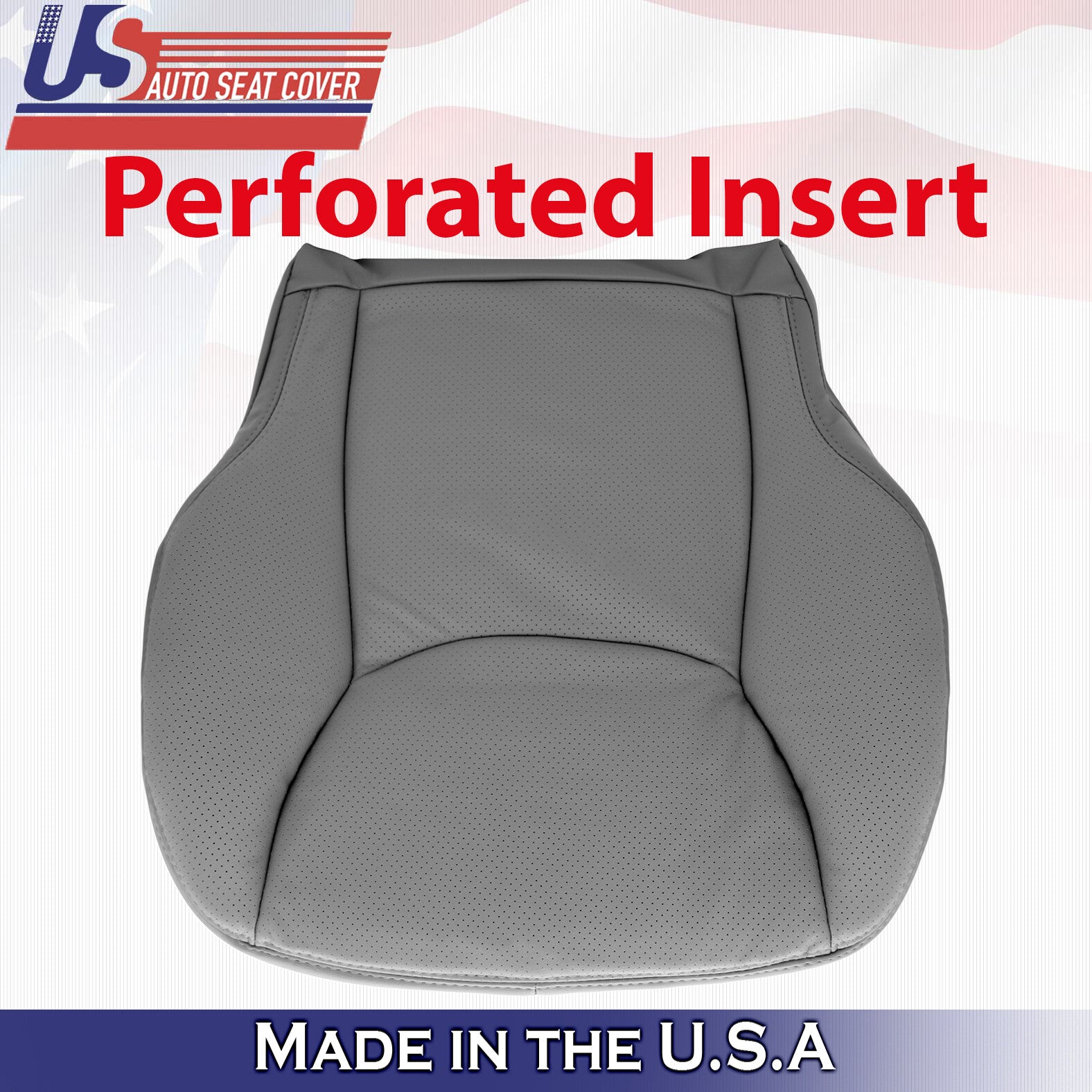 2000 to 2002 for Mercedes Benz S Class Driver Bottom Leather Seat Cover in Gray
