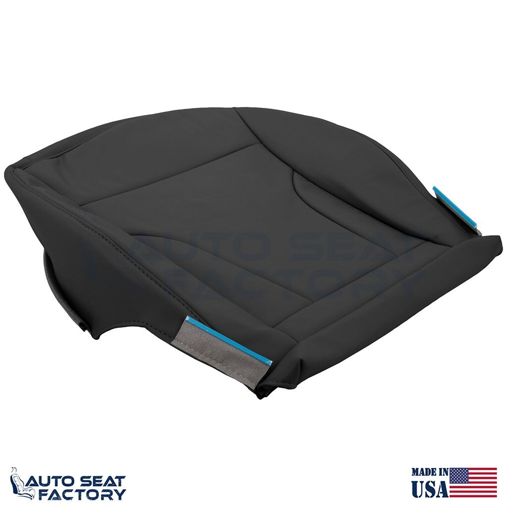 Replacement Fits 2013 - 2017 Audi Q5 Driver Side Bottom Black Leather Seat Cover