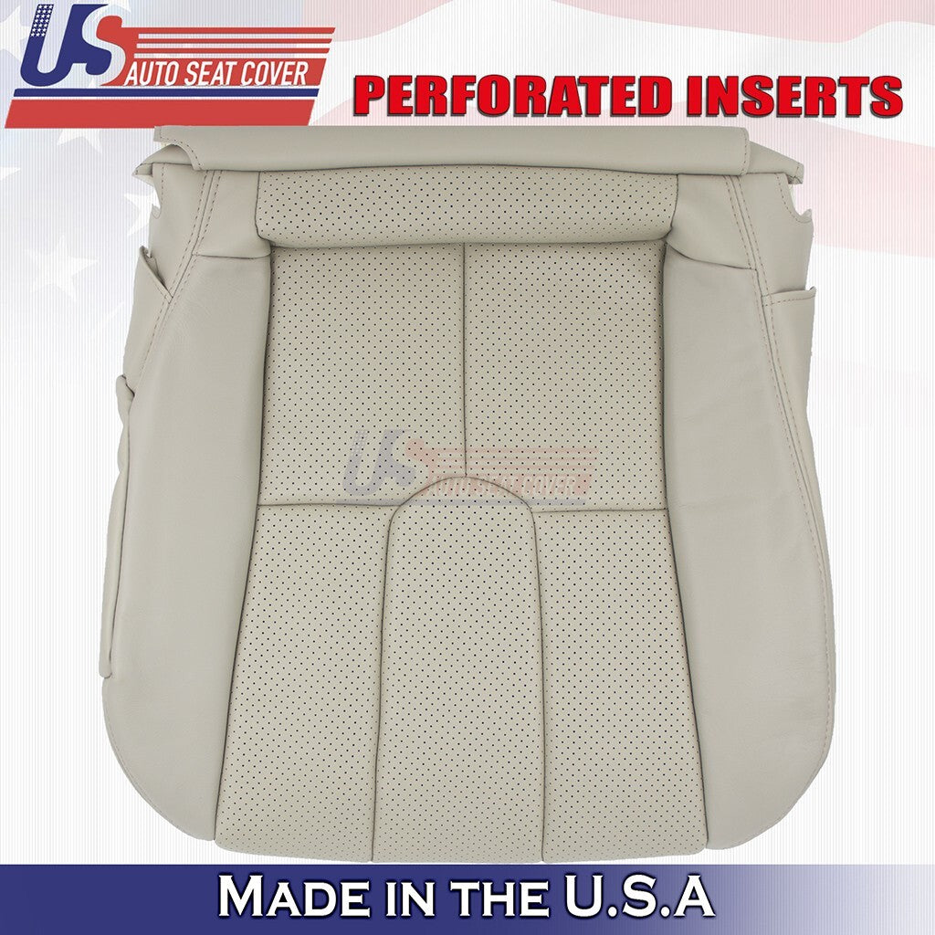 2003 2004 2005 Fit Infiniti G35 Coupe Driver Bottom Leather Seat Cover Wheat Tan