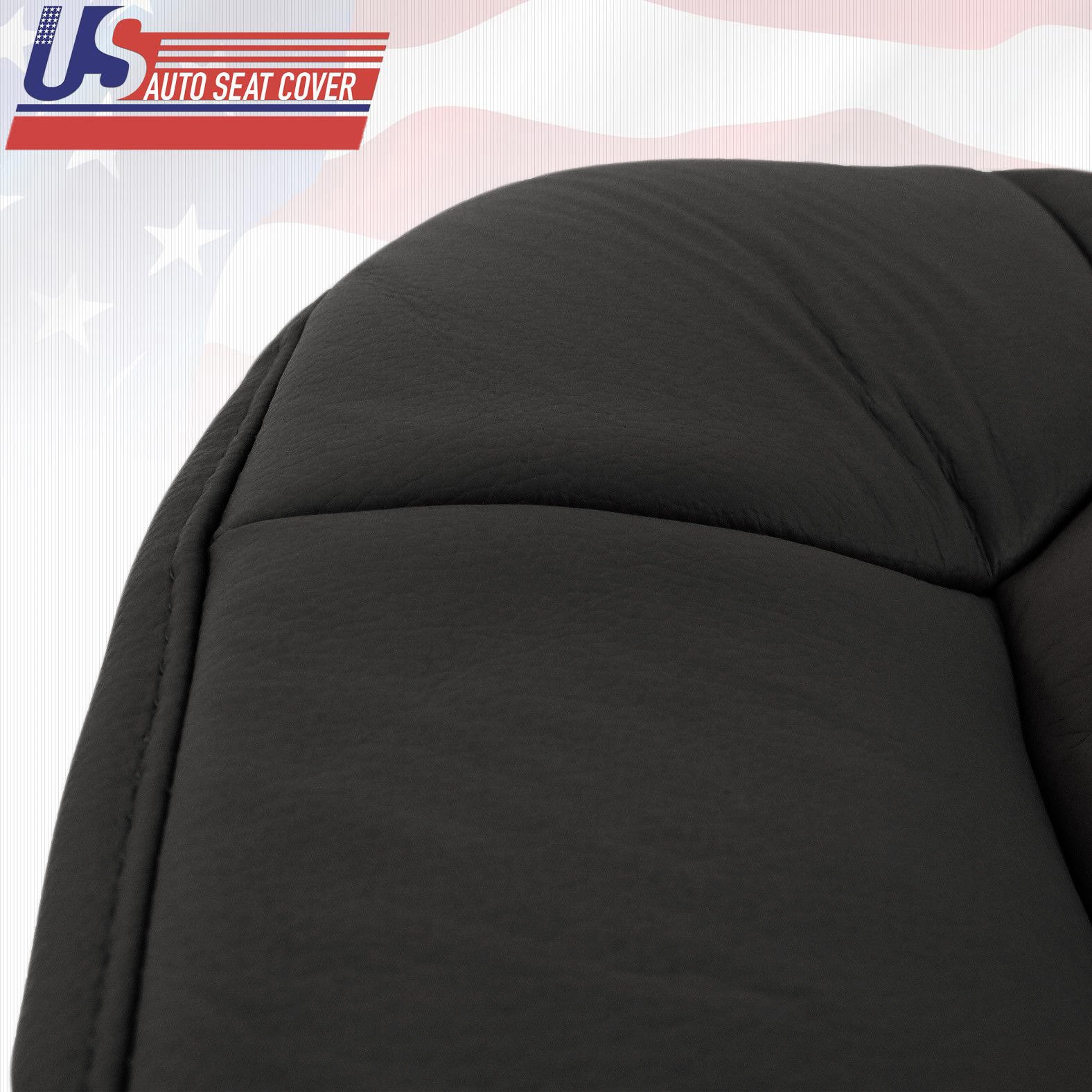 1999 2001 Fits Jeep Grand Cherokee Driver Bottom Leather Seat Cover Black