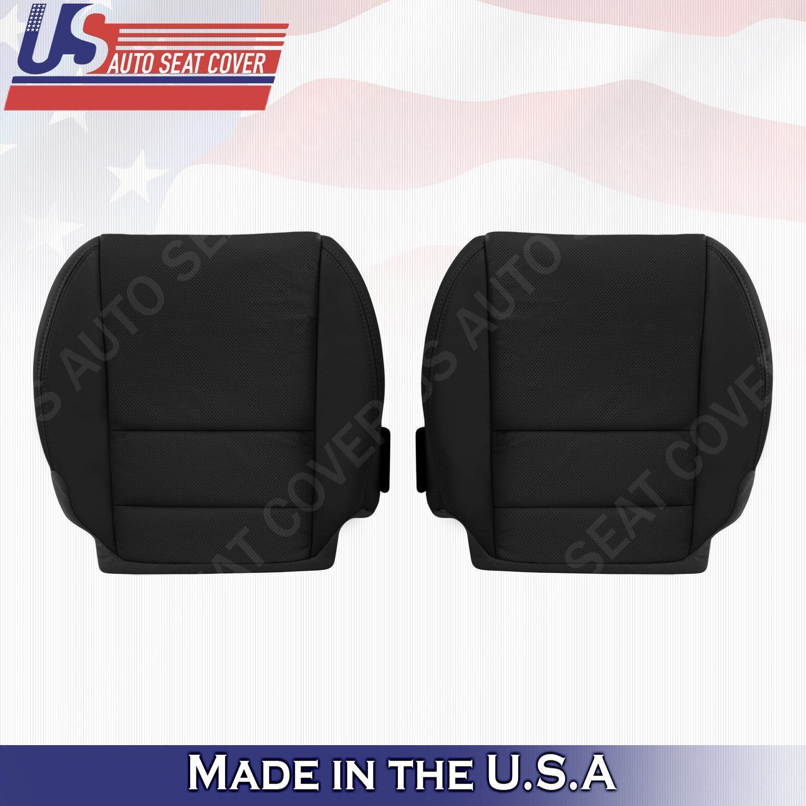Driver Passenger Bottom seat cover Black for 2007-2012 Acura MDX