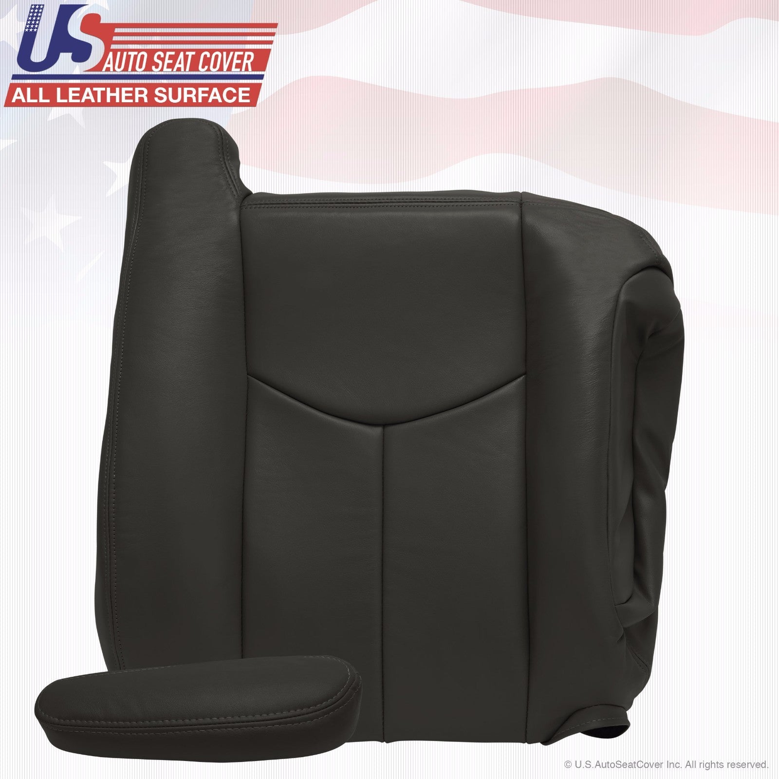 2003 To 06 GMC Sierra 1500 2500 3500 HD Upholstery leather seat-cover Dark-Gray