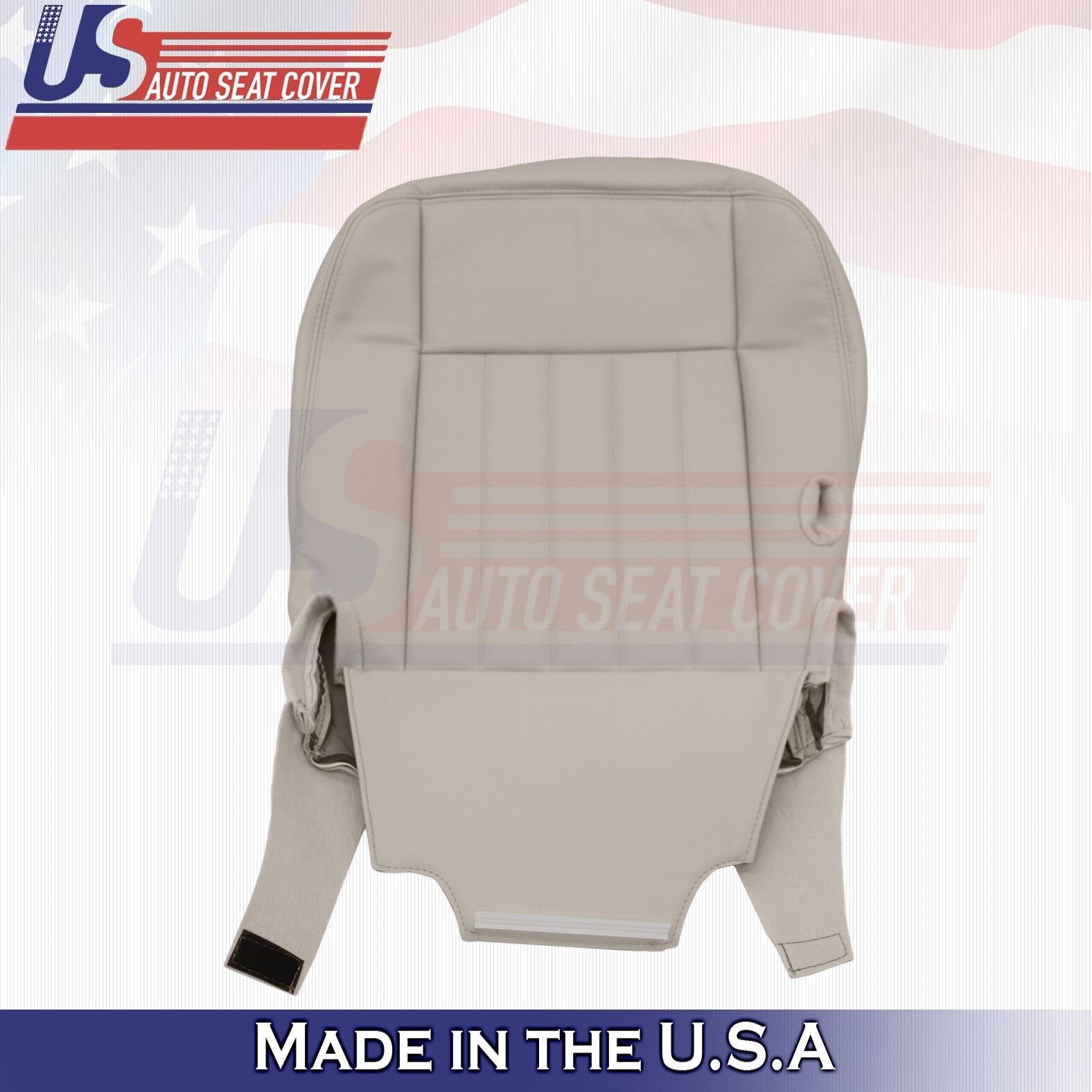 2003 to 2005 Fits Lincoln Town Car Driver Bottom & Top Leather Cover Light Tan