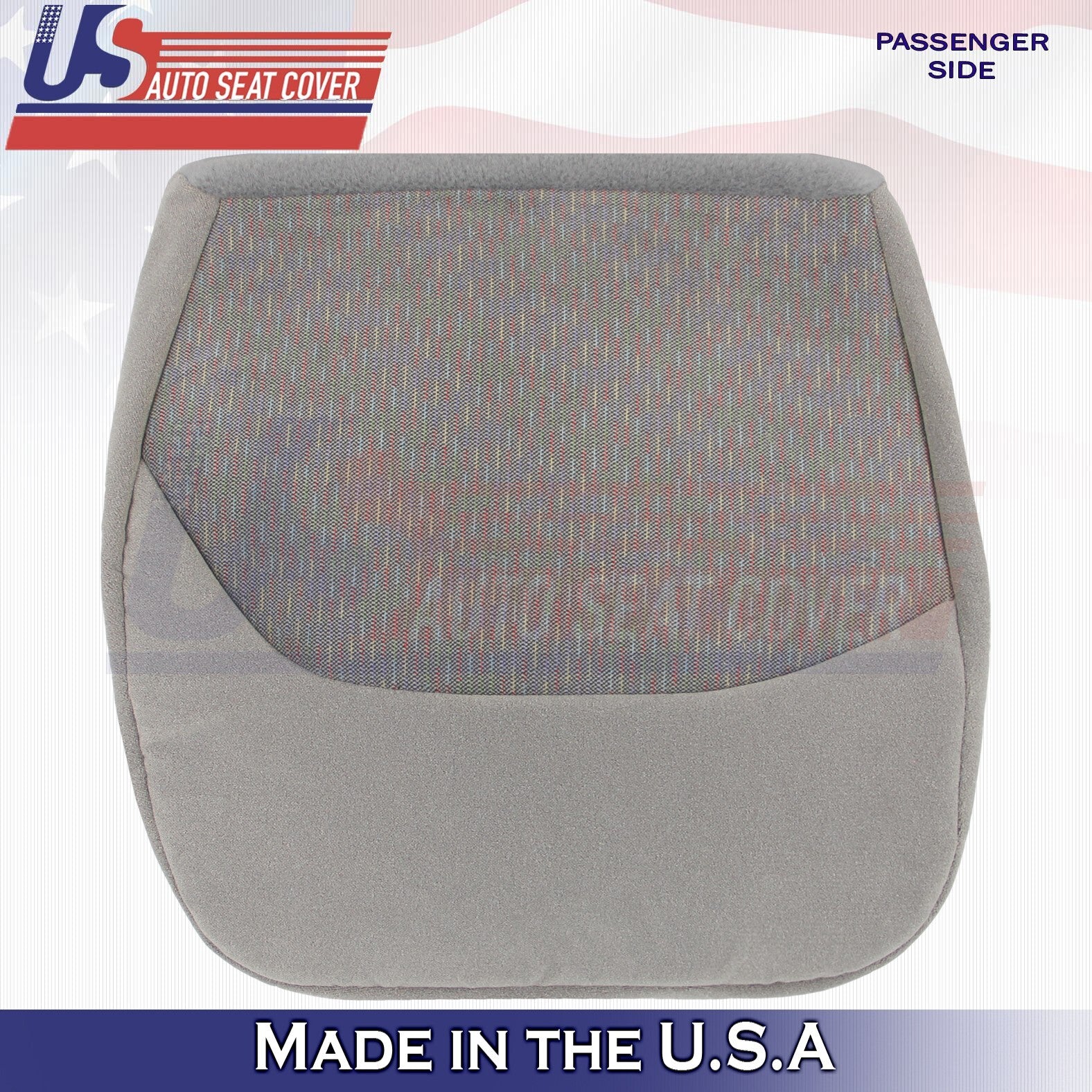 1996 For Ford F150 F250 F350 XLT Front 2 Top & 2 Bottom Cloth Seat Covers Gray