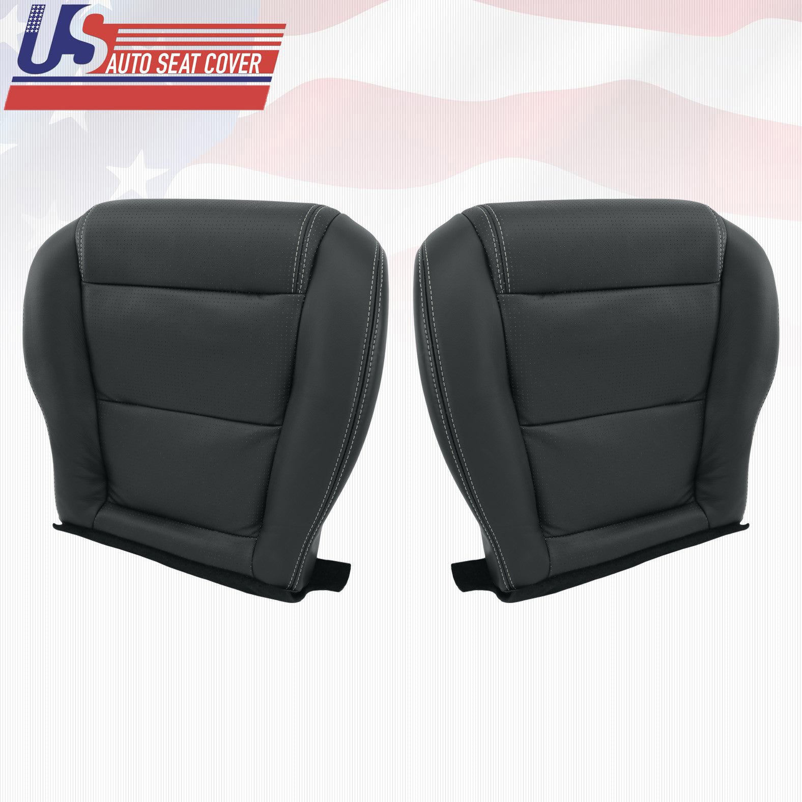 Fits 2001-2006 Acura MDX Driver-Passenger Bottom Perforated Leather Seat Cover
