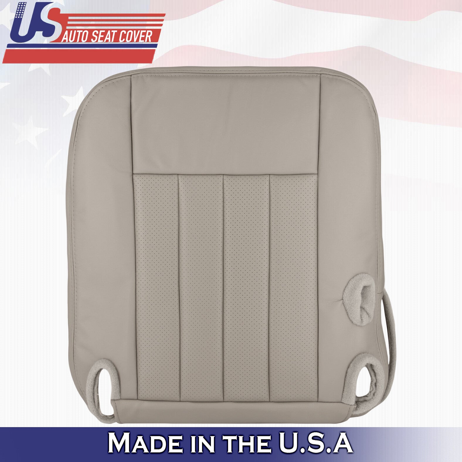 2003 to 2005 Fits Lincoln Town Car Driver & Passenger Bottom Leather Covers