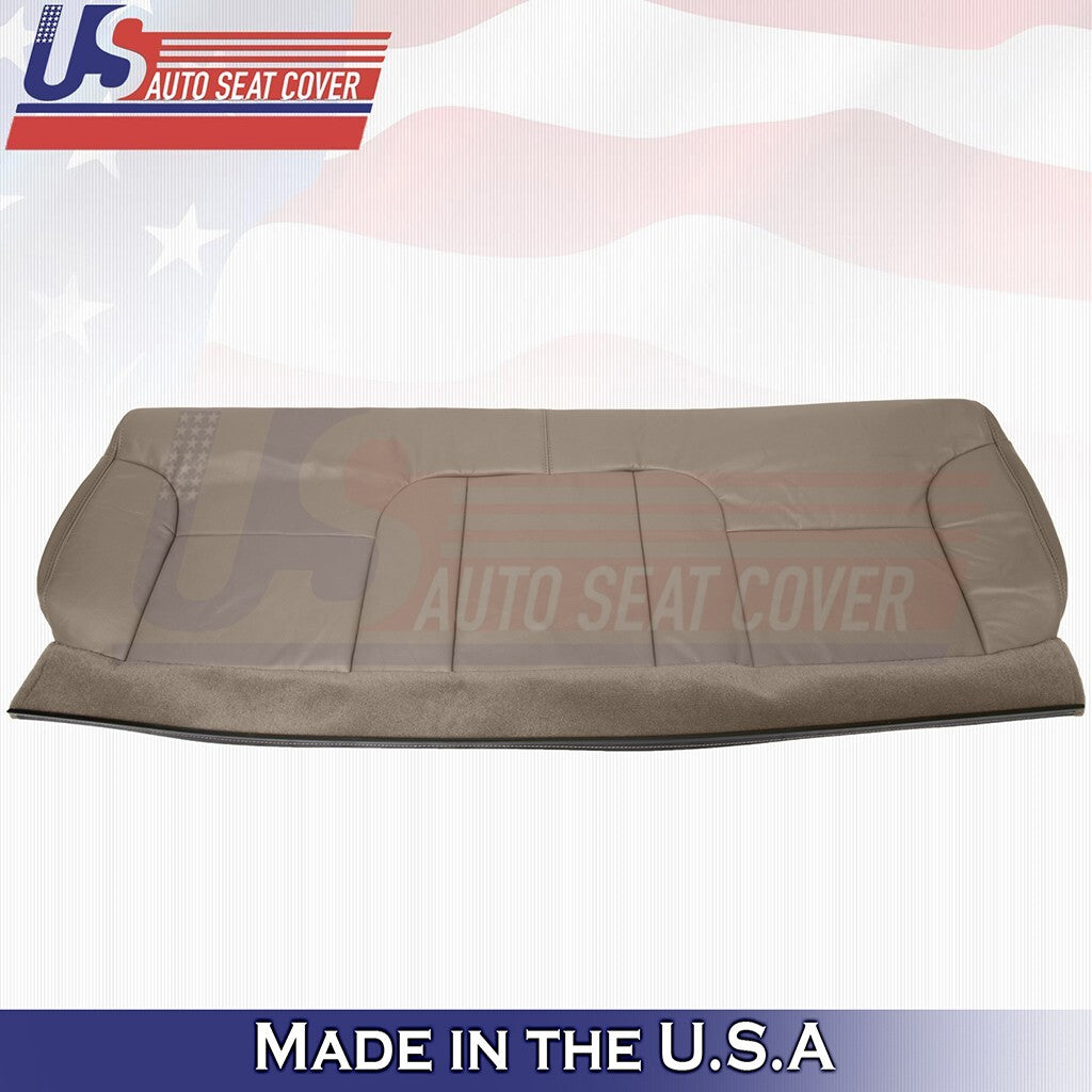 1995 to 1999 For Chevy Silverado Rear Bench Top Leather Cover Medium Neutral Tan