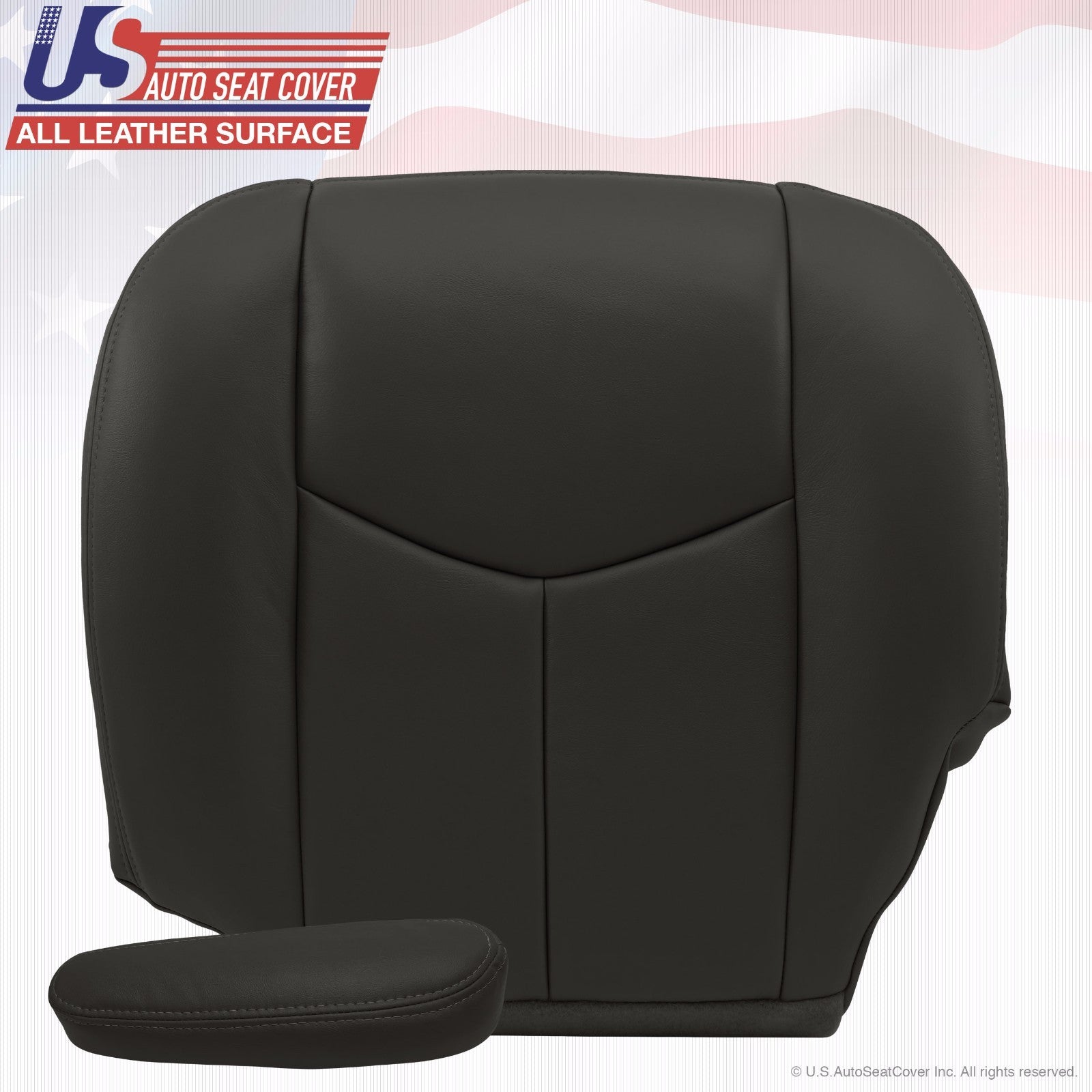 2003 To 06 GMC Sierra 1500 2500 3500 HD Upholstery leather seat-cover Dark-Gray