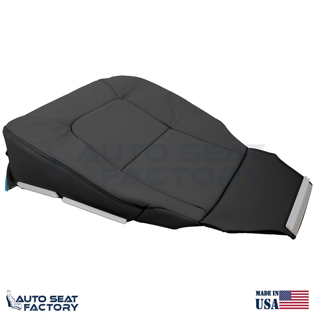 Replacement Fits 2007 - 2016 Volvo S80 Driver Bottom Black Leather Seat Cover