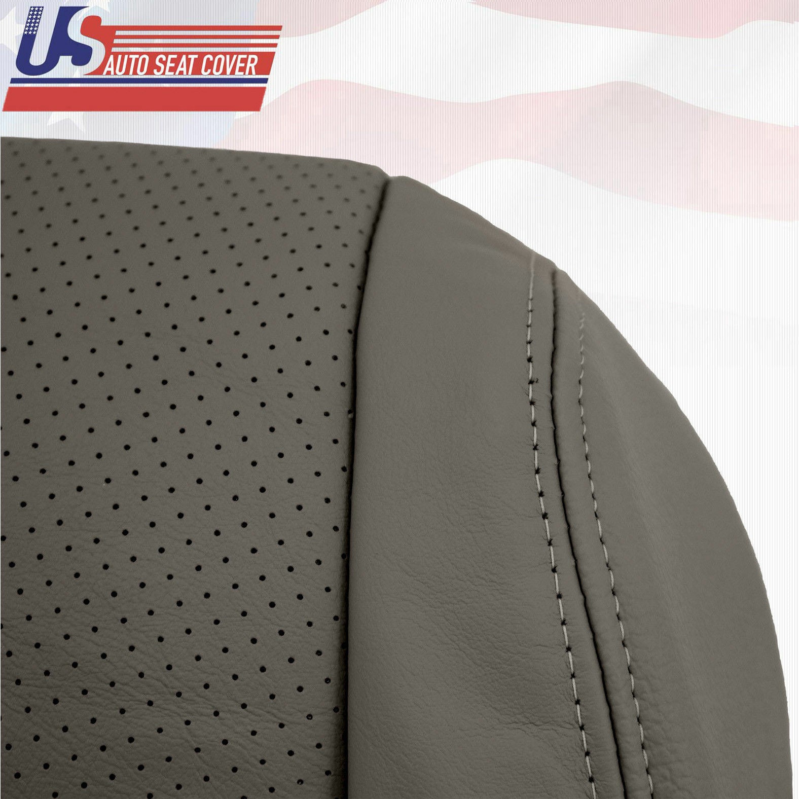 Fits 2005 Acura TL Front Driver Bottom Replacement Cover Perforated Leather Gray
