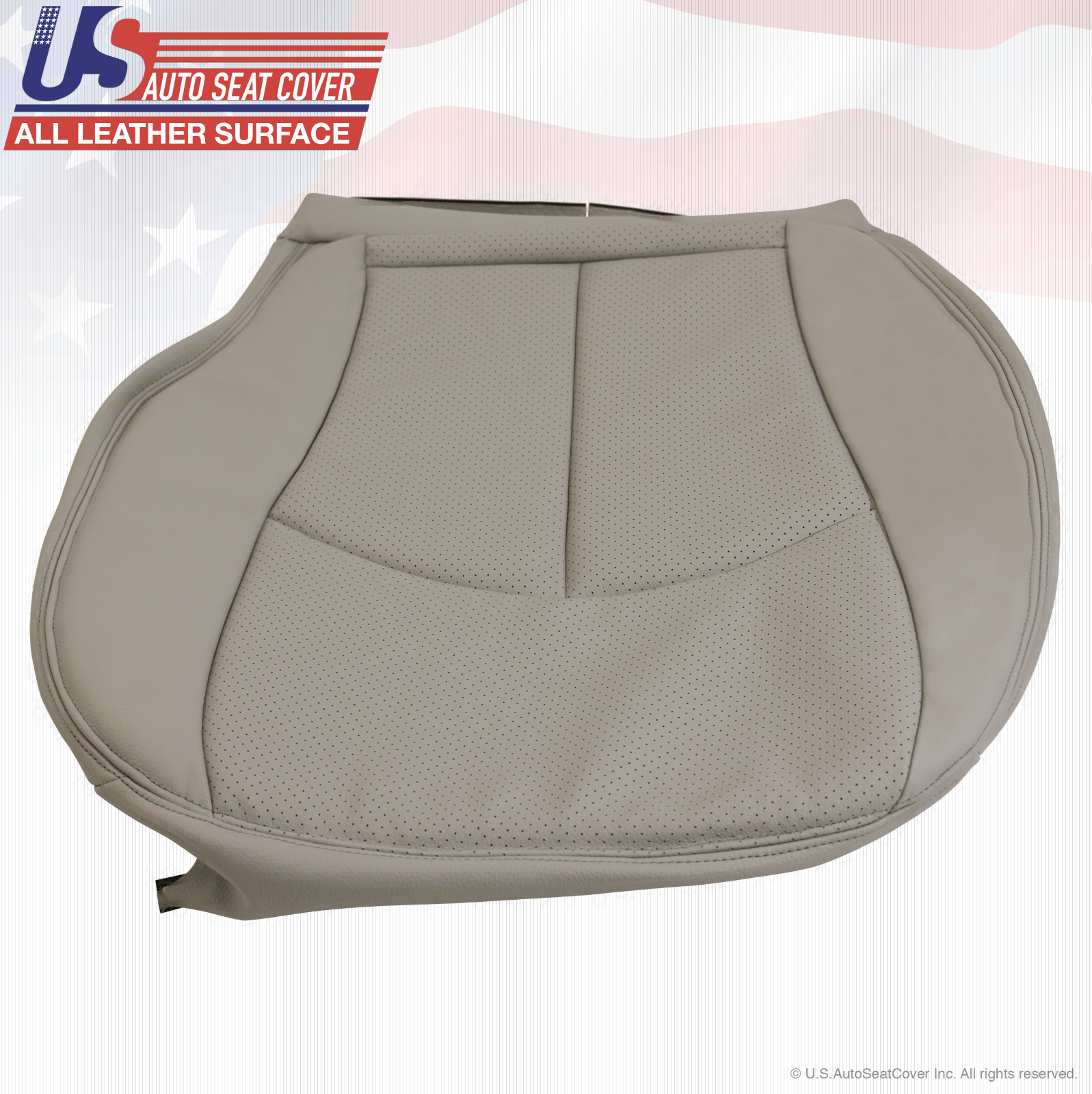 2004 - 2009 Mercedes-Benz E320 Driver-Passenger Bottom Seat Cover Leather Gray