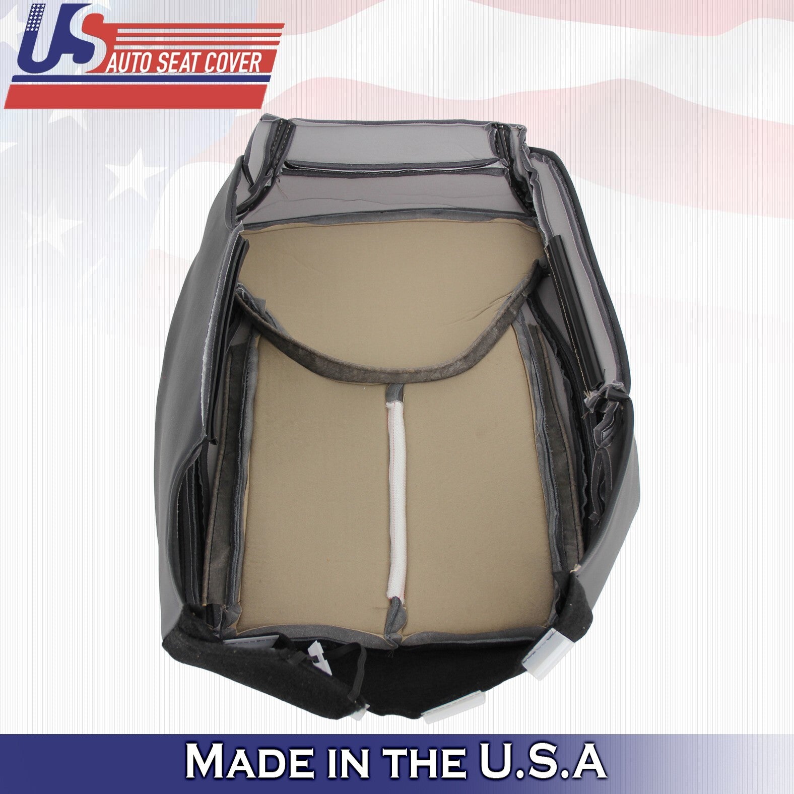 2011-2017 For Jeep Wrangler Rubicon Passenger Bottom&Top Leather Cover Black