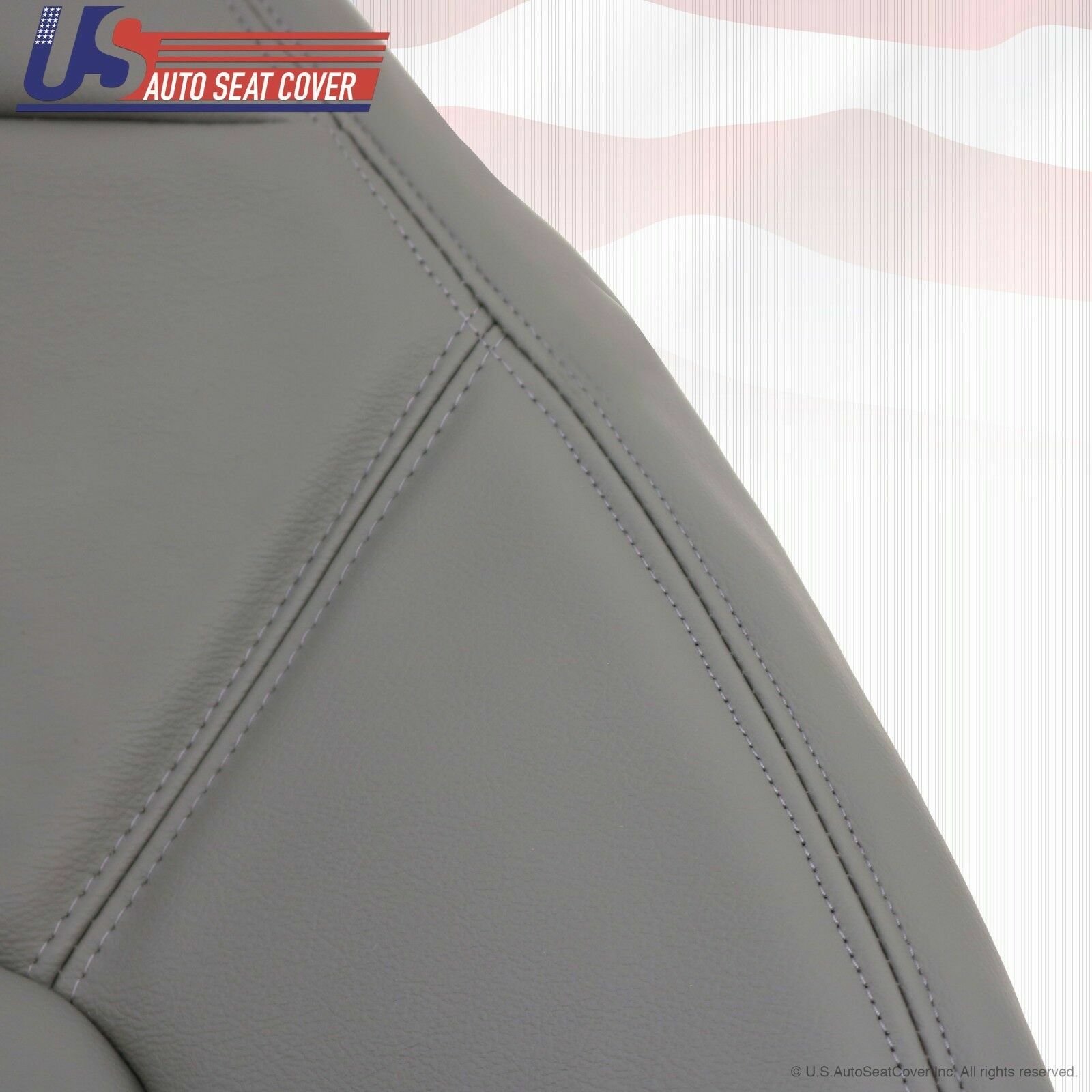 1997 98 99 2000 01 2002 Expedition XLT Driver Lean Back Leather Seat Cover Gray