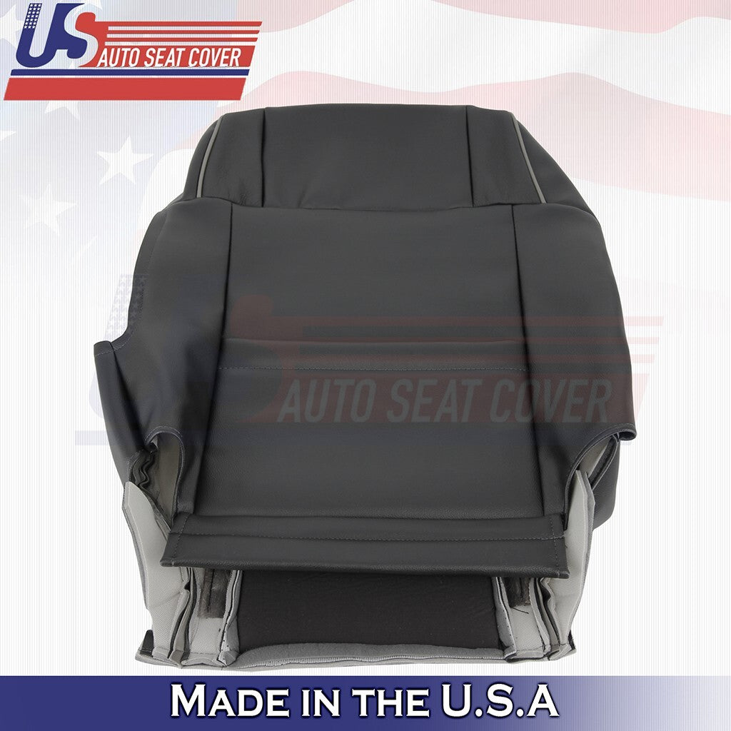 2001 to 2005 Fits Lexus IS300 Driver Bottom & Top Leather Seat Cover Black