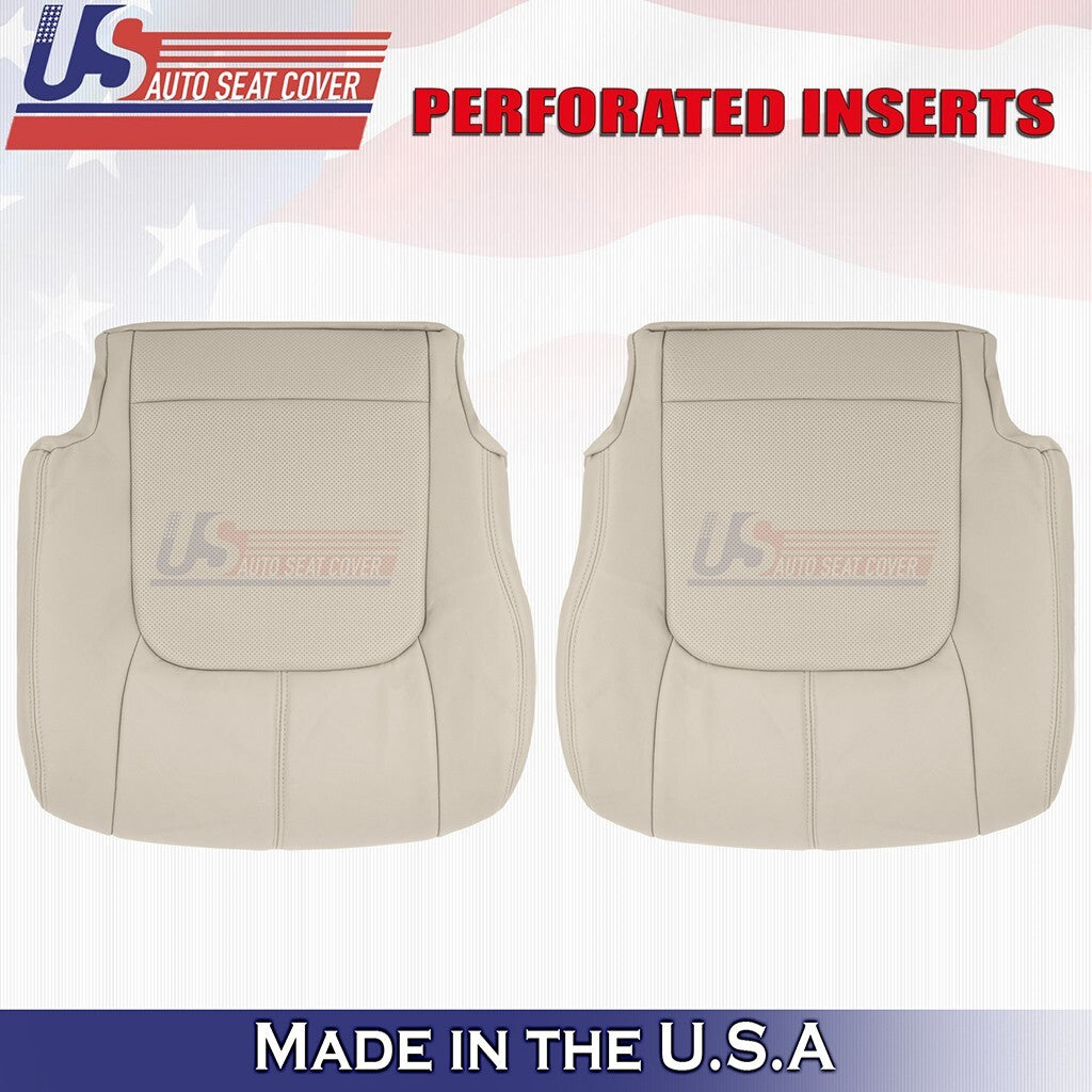 2009 to 2014 For Nissan Murano Driver & Passenger Bottoms Leather Seat Cover Tan